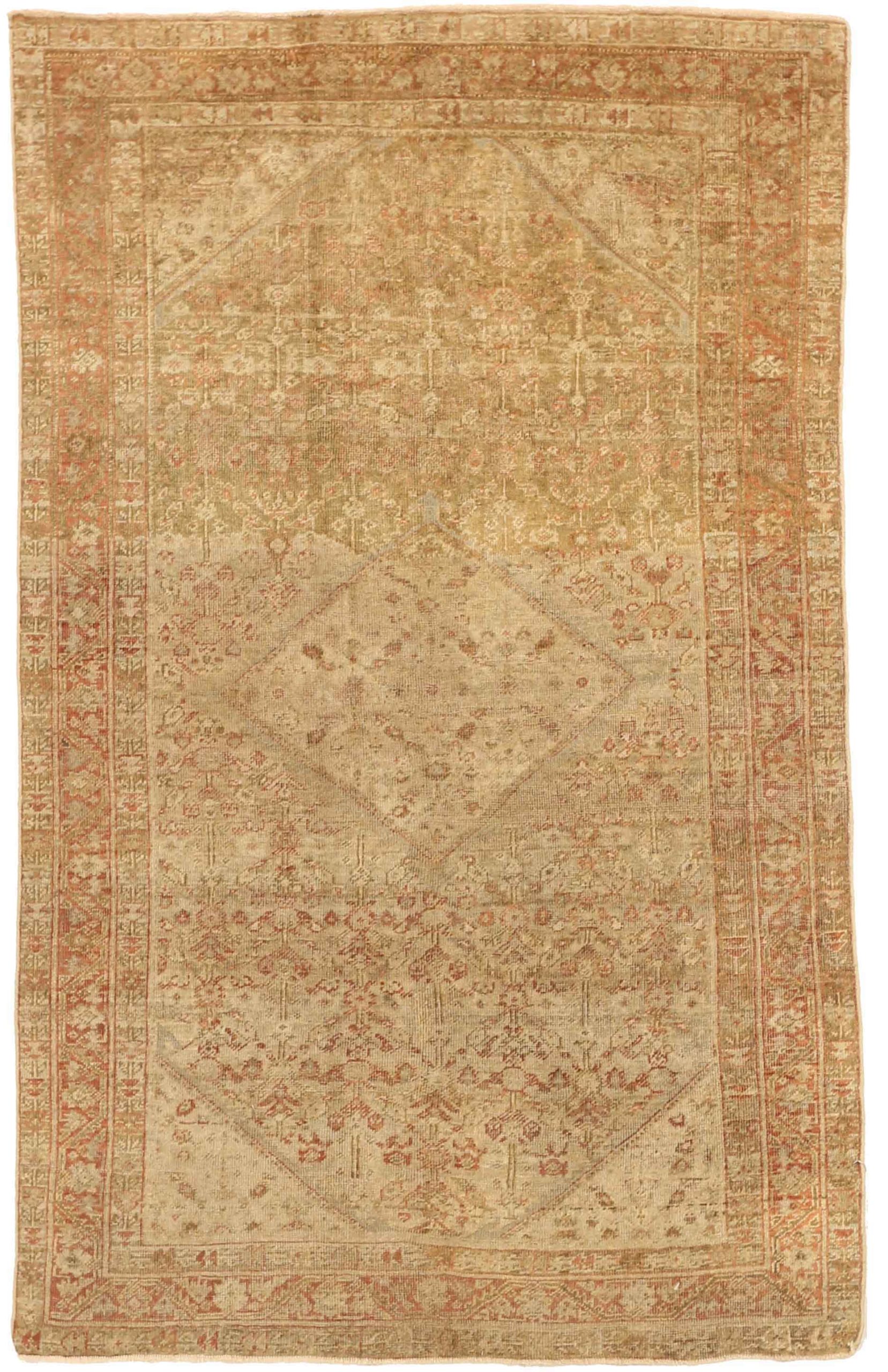 Thumbnail 3 for Antique Persian Meshkabad Traditional Rug 75715