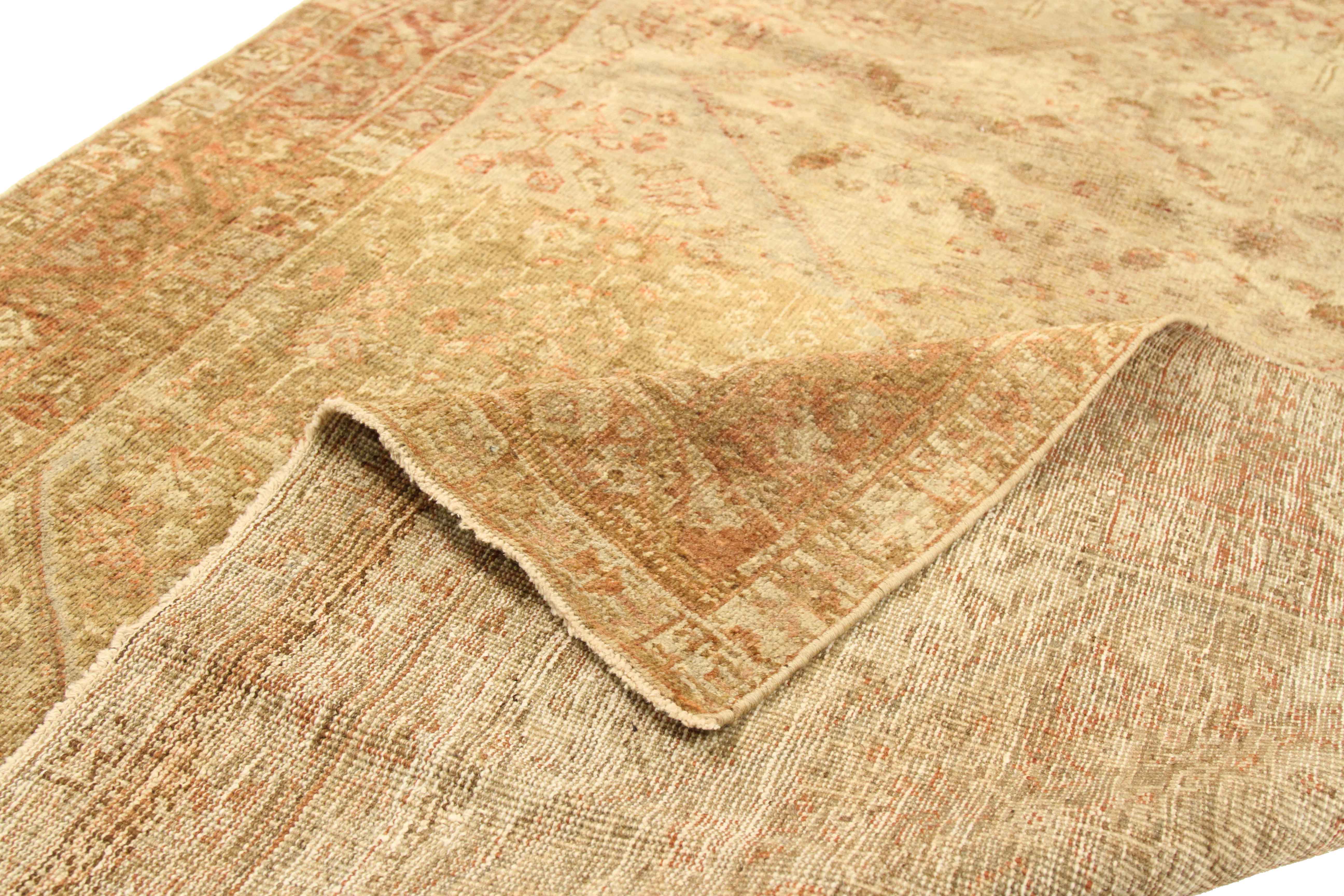 Thumbnail 2 for Antique Persian Meshkabad Traditional Rug 75715