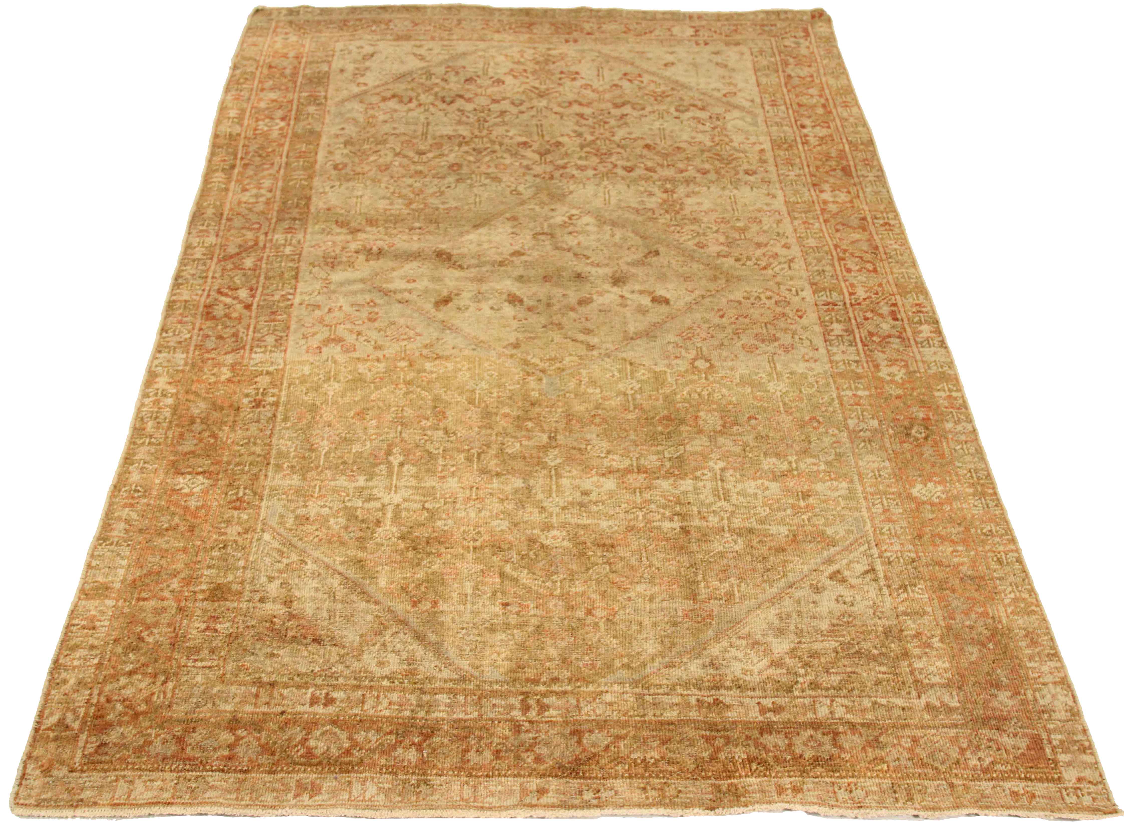 Thumbnail 4 for Antique Persian Meshkabad Traditional Rug 75715