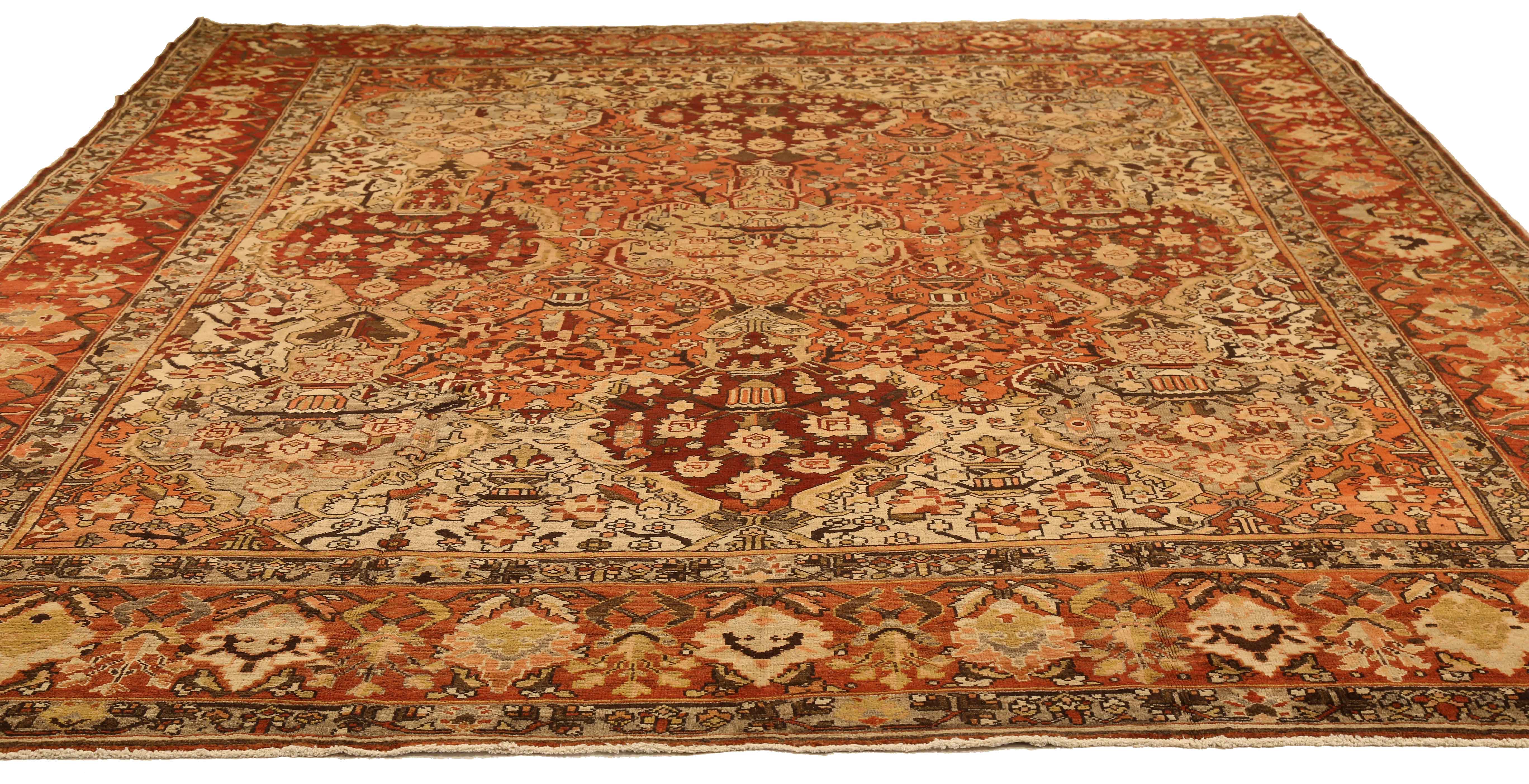 Thumbnail 6 for Antique Persian Bakhtiar Transitional Rug 52004