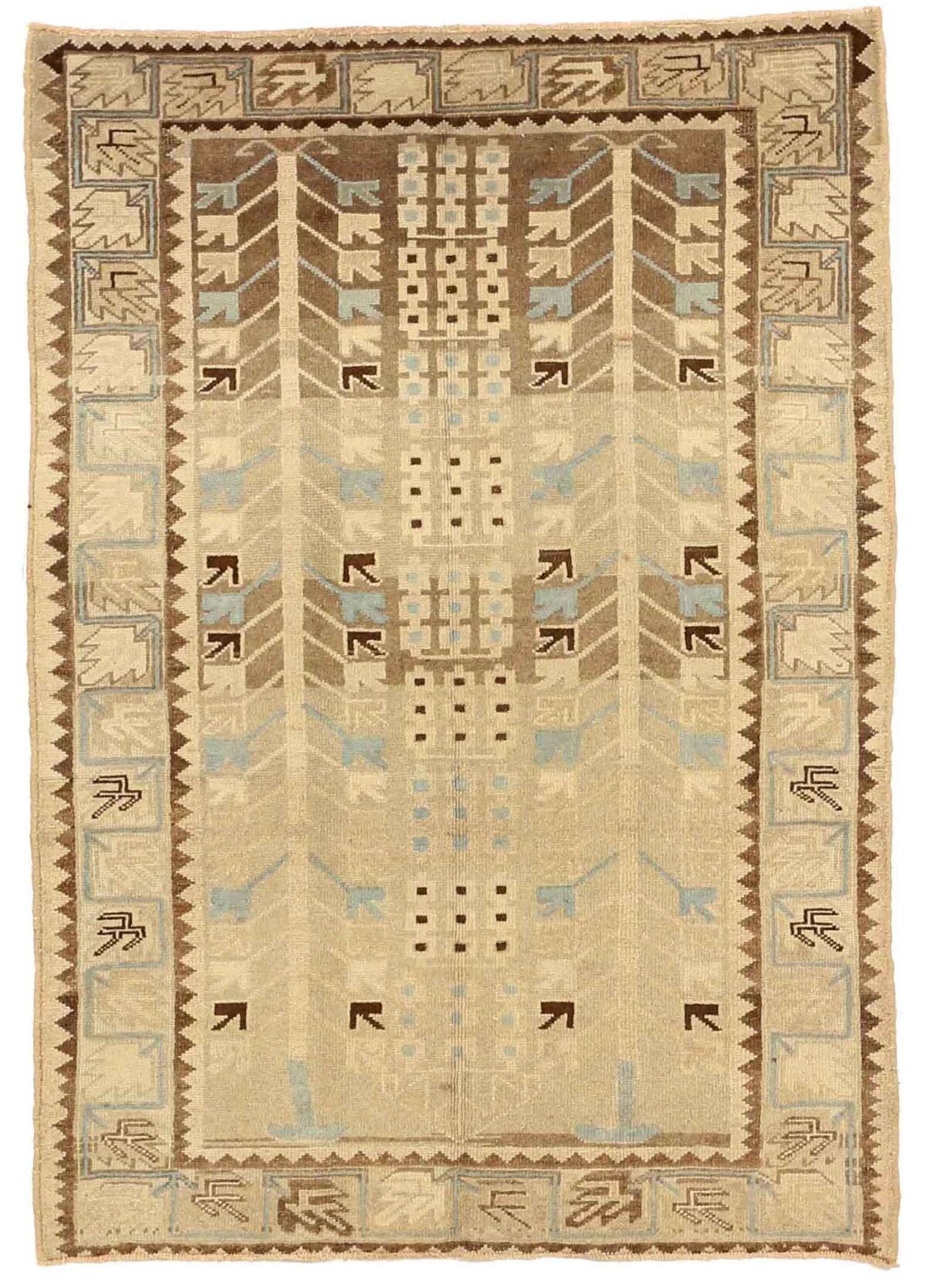 Thumbnail 5 for Antique Persian Saveh Transitional Rug 75717