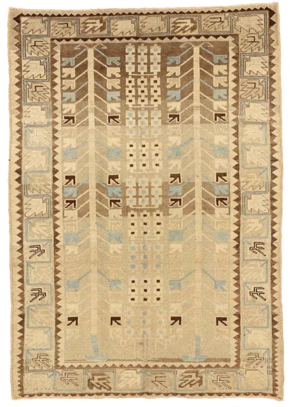 Thumbnail 12 for Antique Persian Saveh Transitional Rug 75717