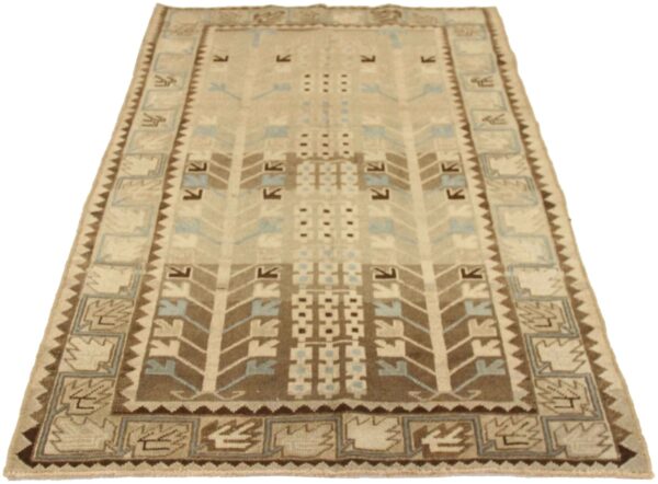 Thumbnail 14 for Antique Persian Saveh Transitional Rug 75717