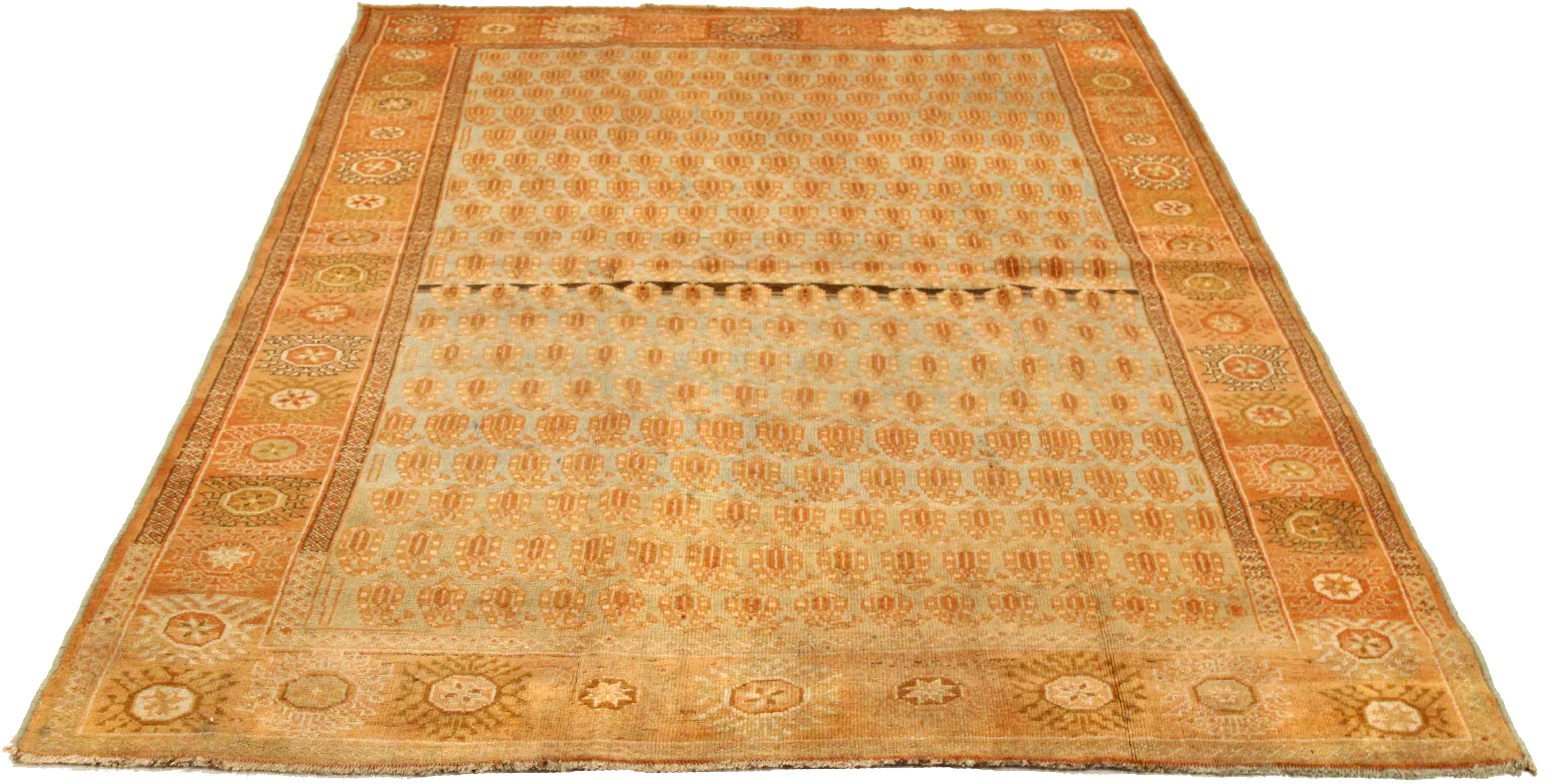 Thumbnail 3 for Antique Persian Sirjan Transitional Rug 75719