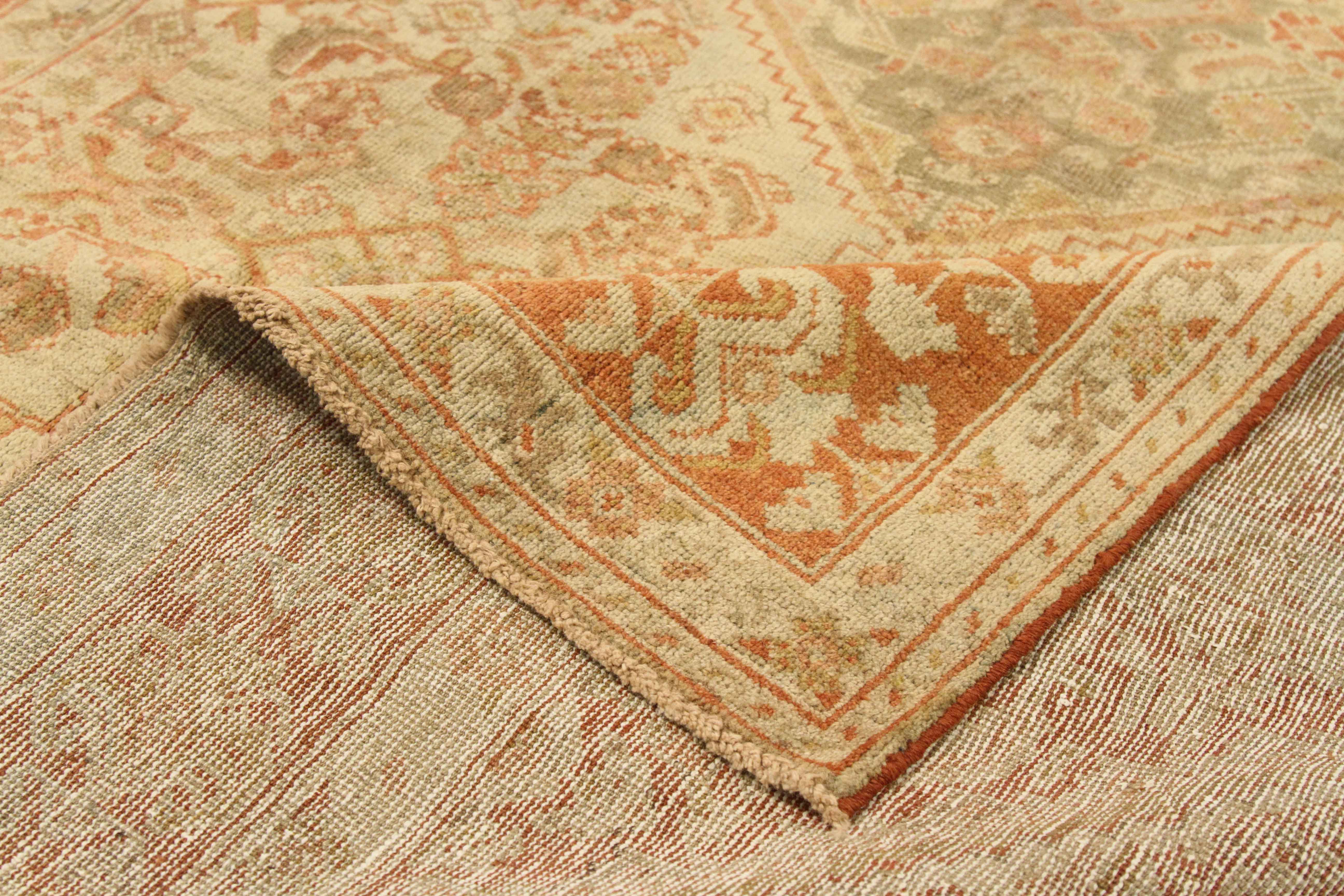 Thumbnail 2 for Antique Persian Meshkabad Traditional Rug 75709