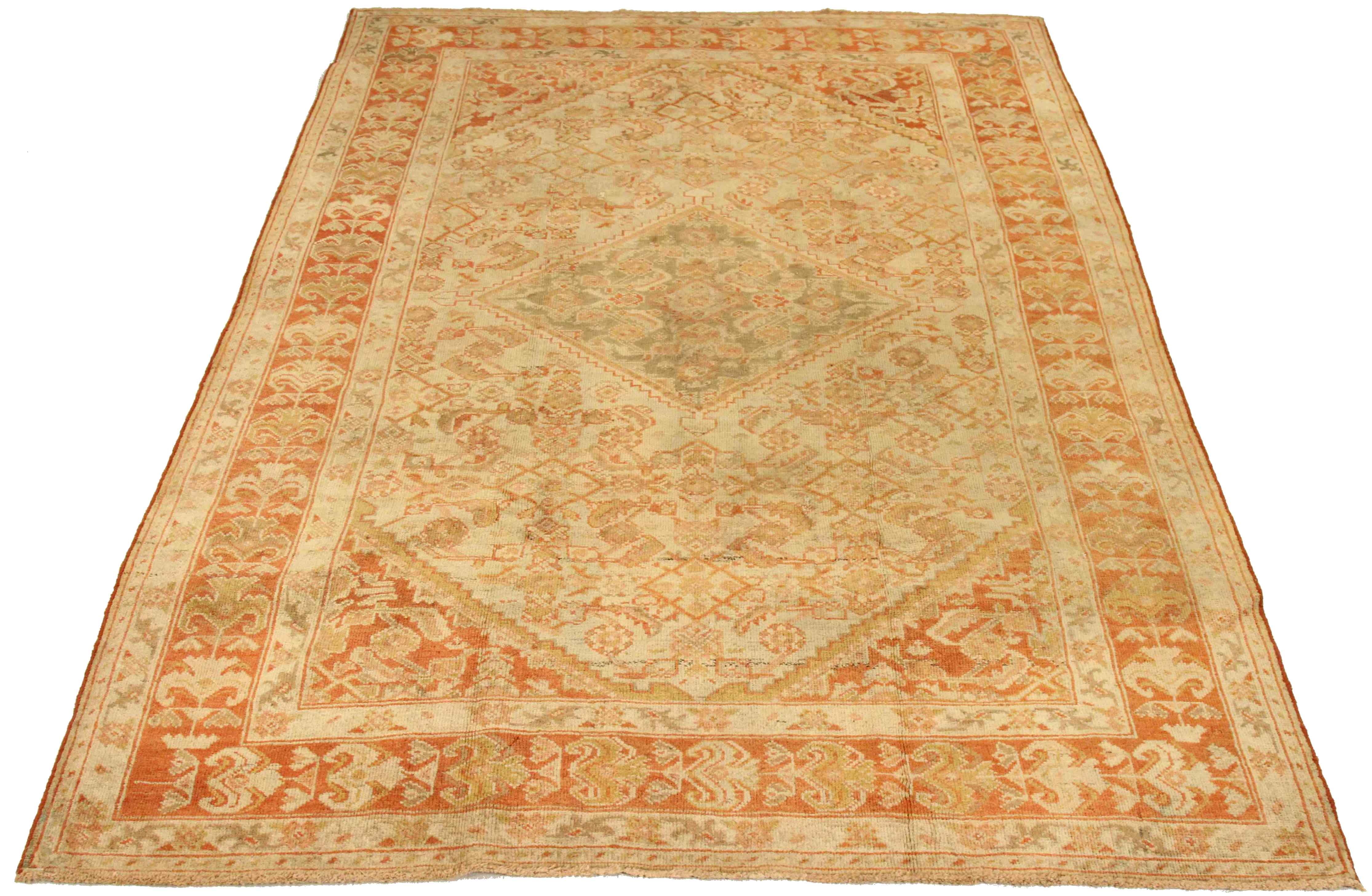 Thumbnail 4 for Antique Persian Meshkabad Traditional Rug 75709