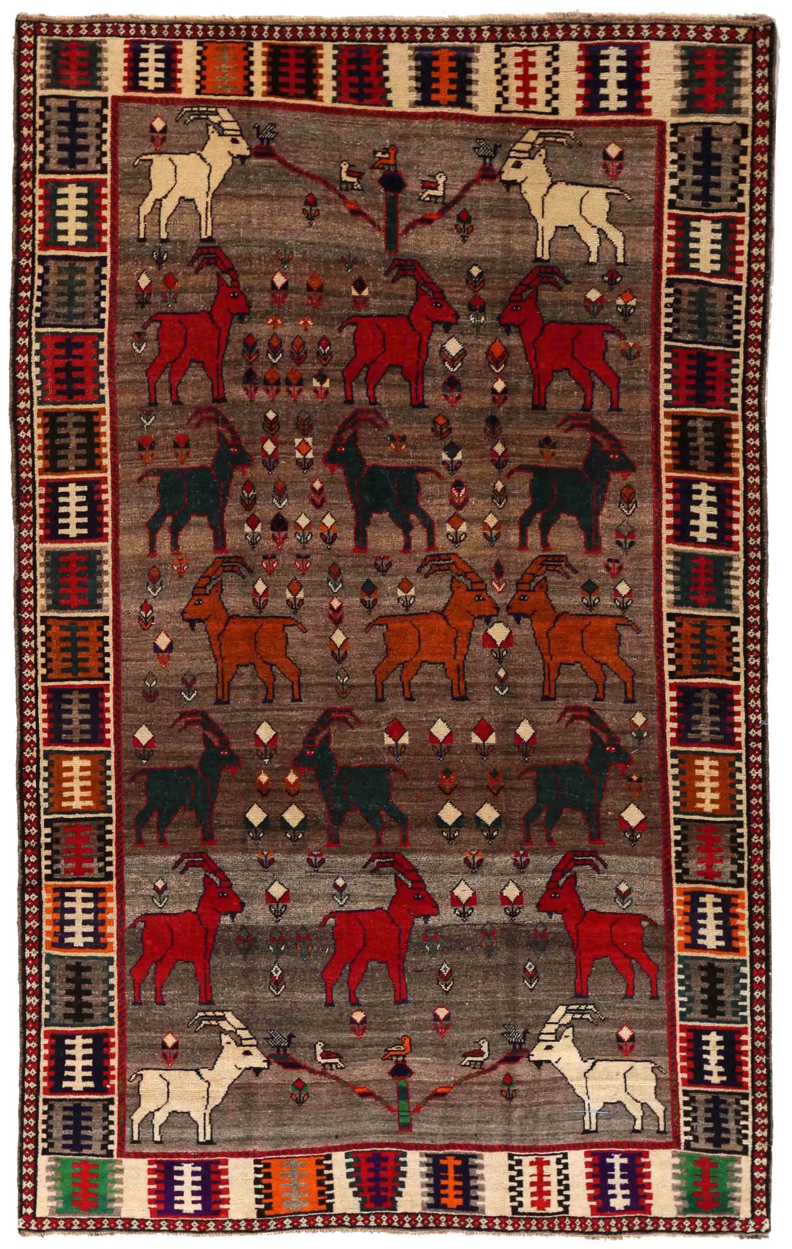 Thumbnail 2 for Antique Persian Gabbeh Traditional Rug 69933