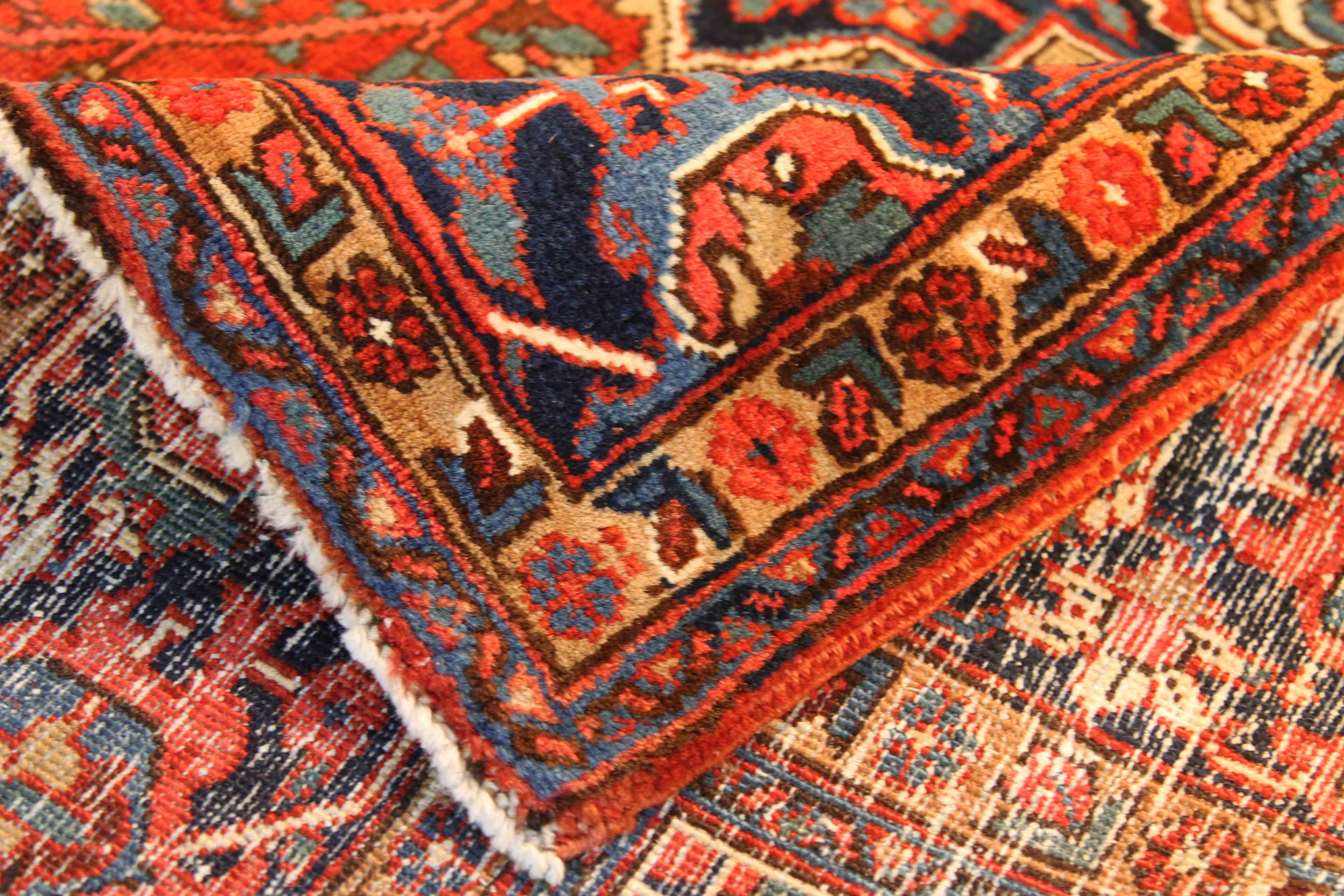 Thumbnail 11 for Antique Persian Heriz Traditional Rug 69934