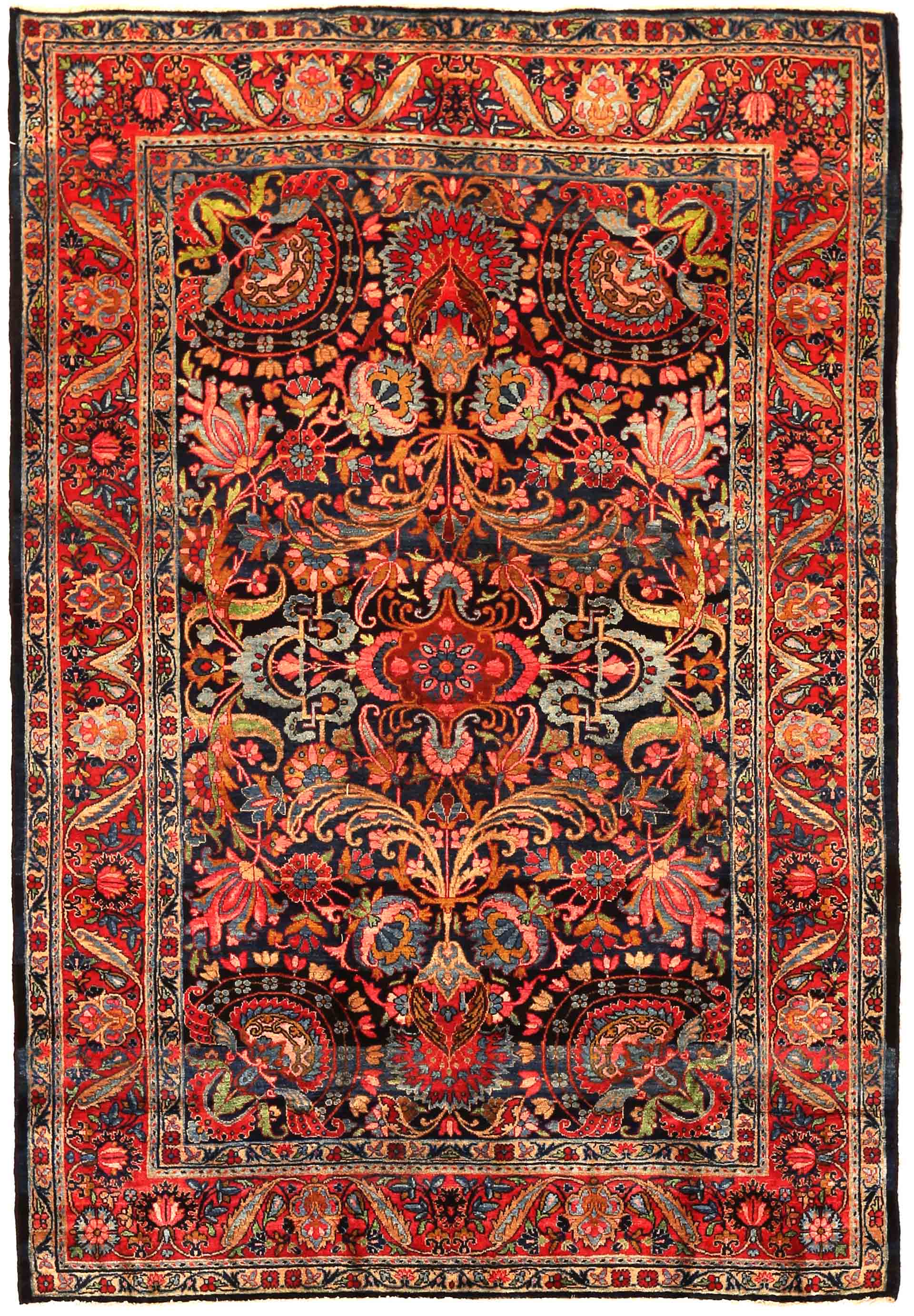 Thumbnail 13 for Antique Persian Yazd Traditional Rug 69923