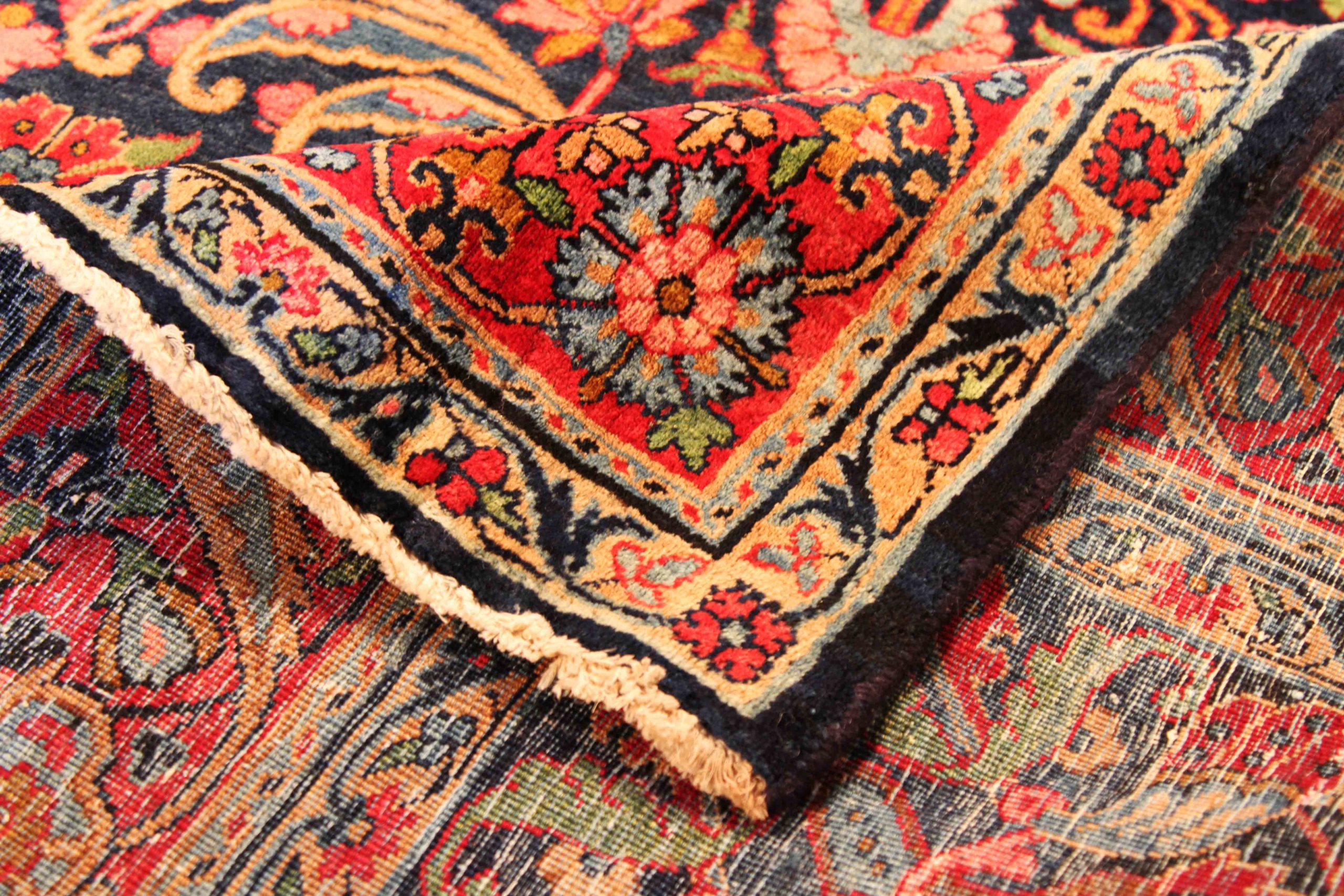 Thumbnail 4 for Antique Persian Yazd Traditional Rug 69923