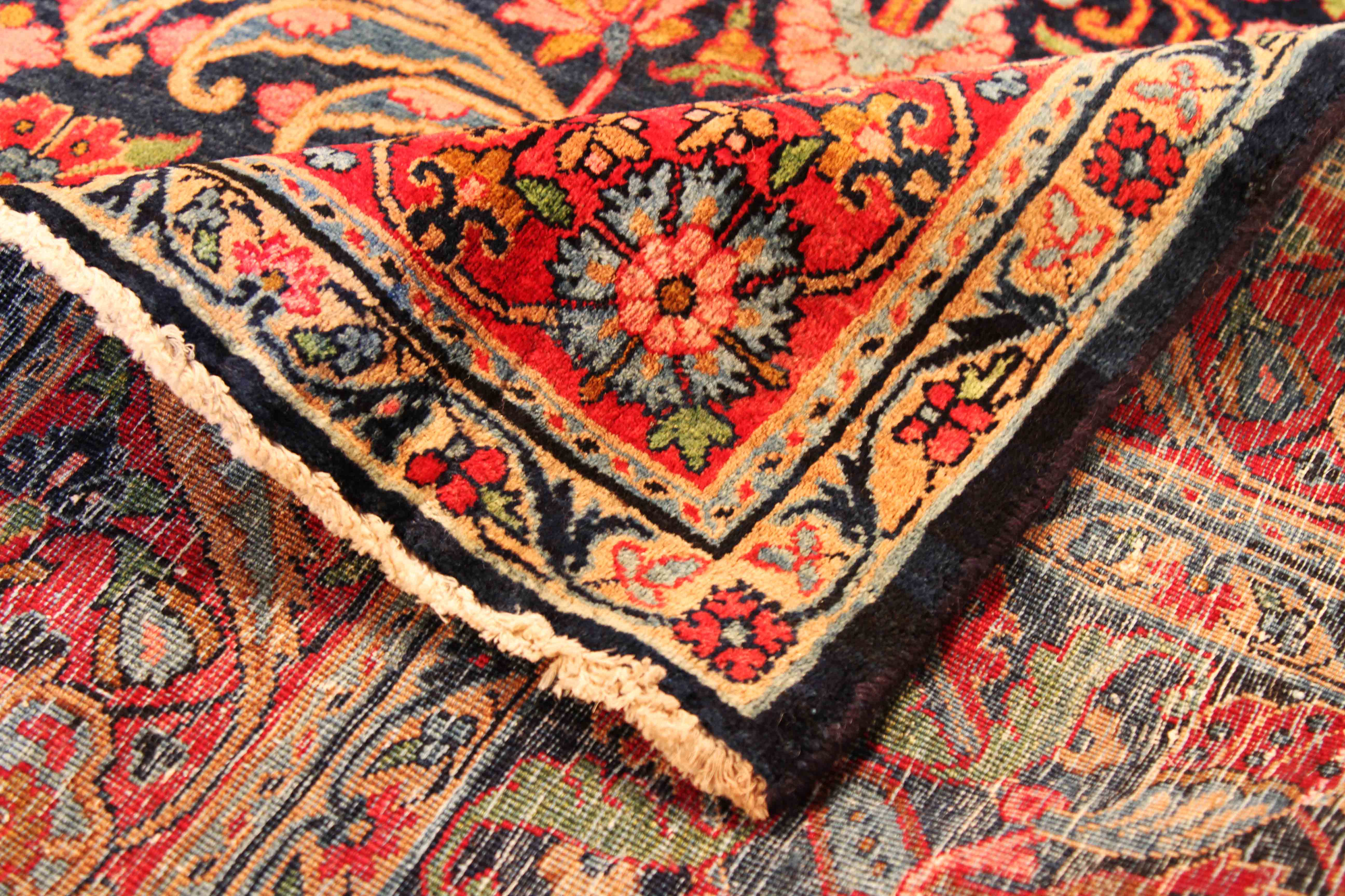 Thumbnail 5 for Antique Persian Yazd Traditional Rug 69923