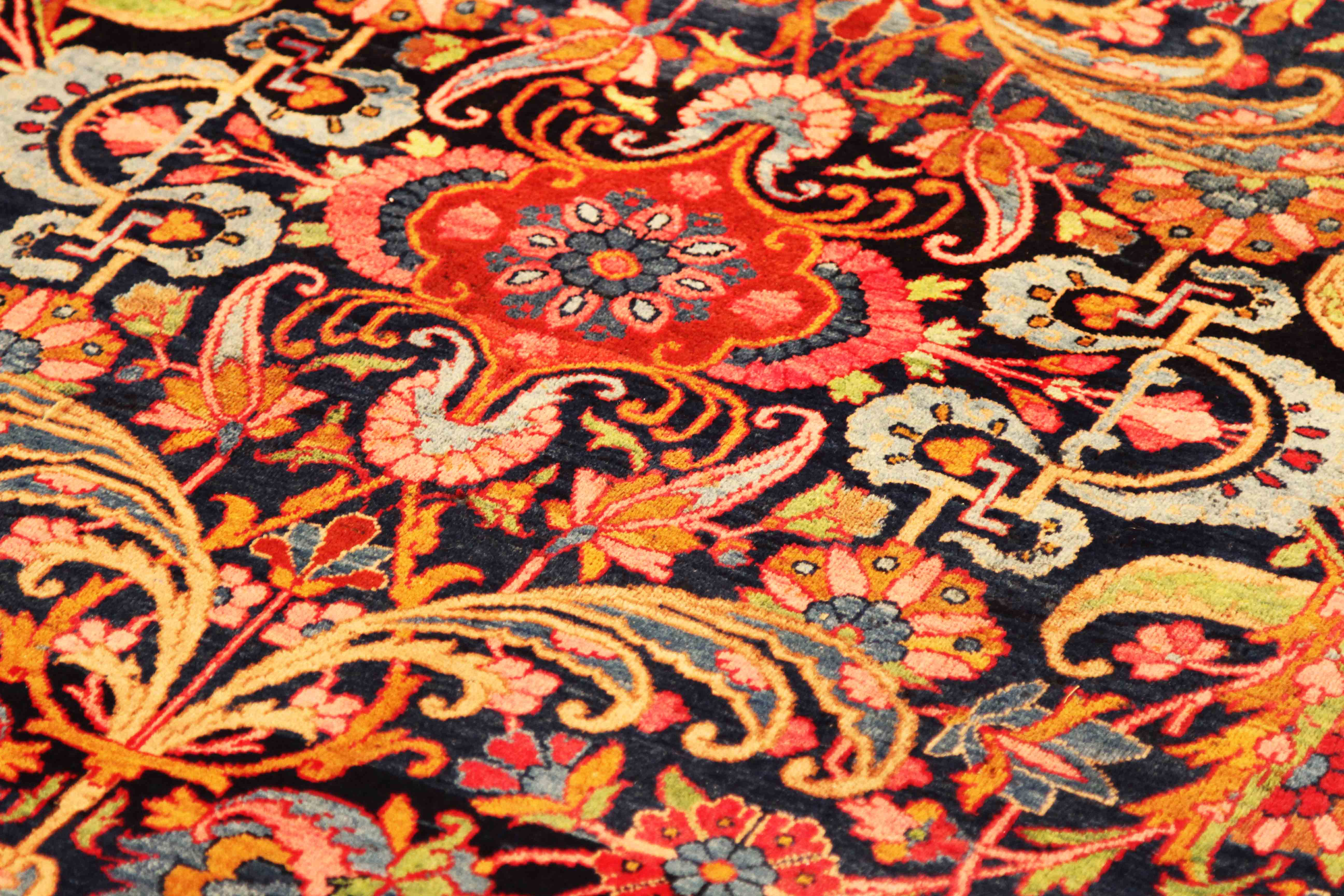 Thumbnail 8 for Antique Persian Yazd Traditional Rug 69923