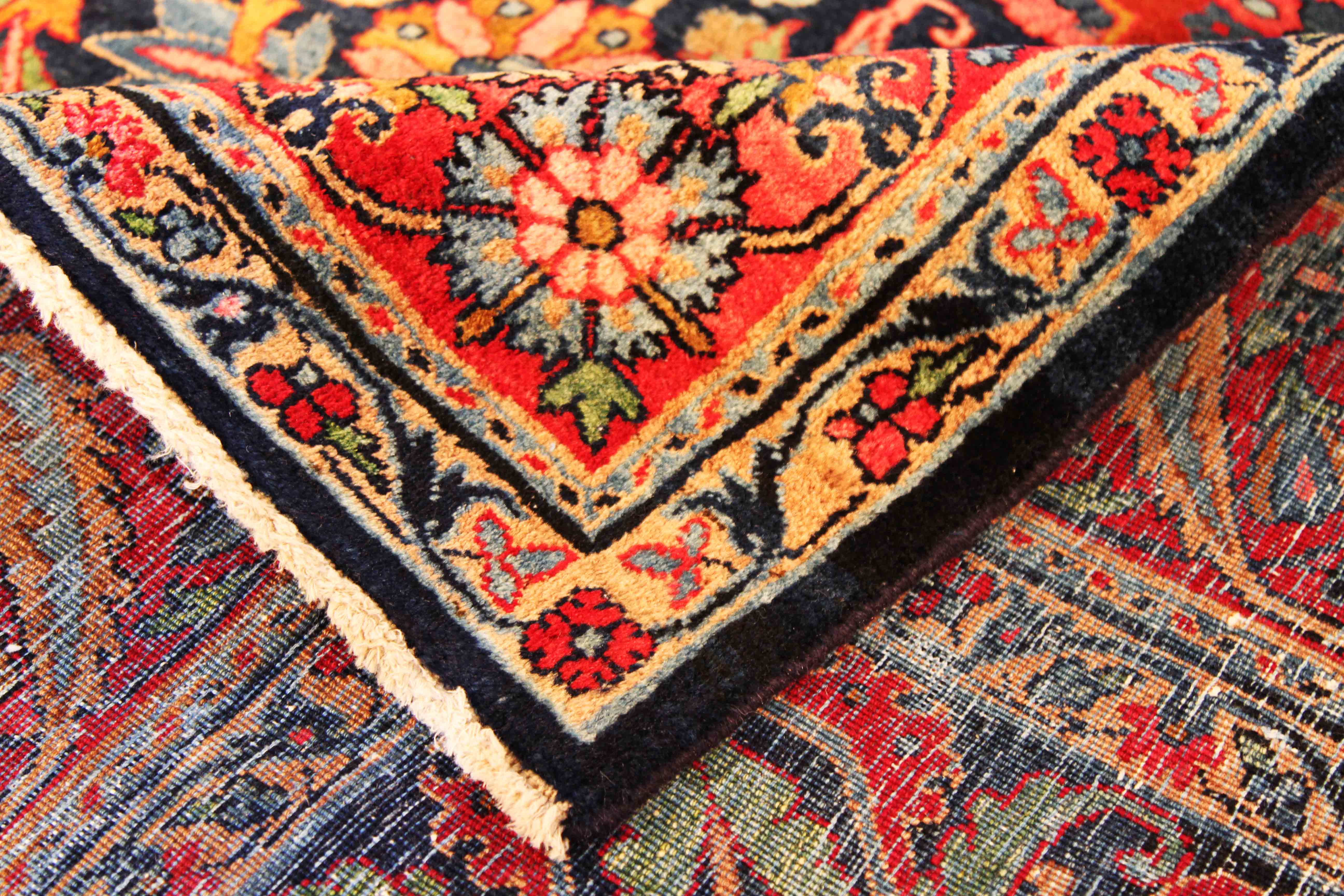 Thumbnail 3 for Antique Persian Yazd Traditional Rug 69924