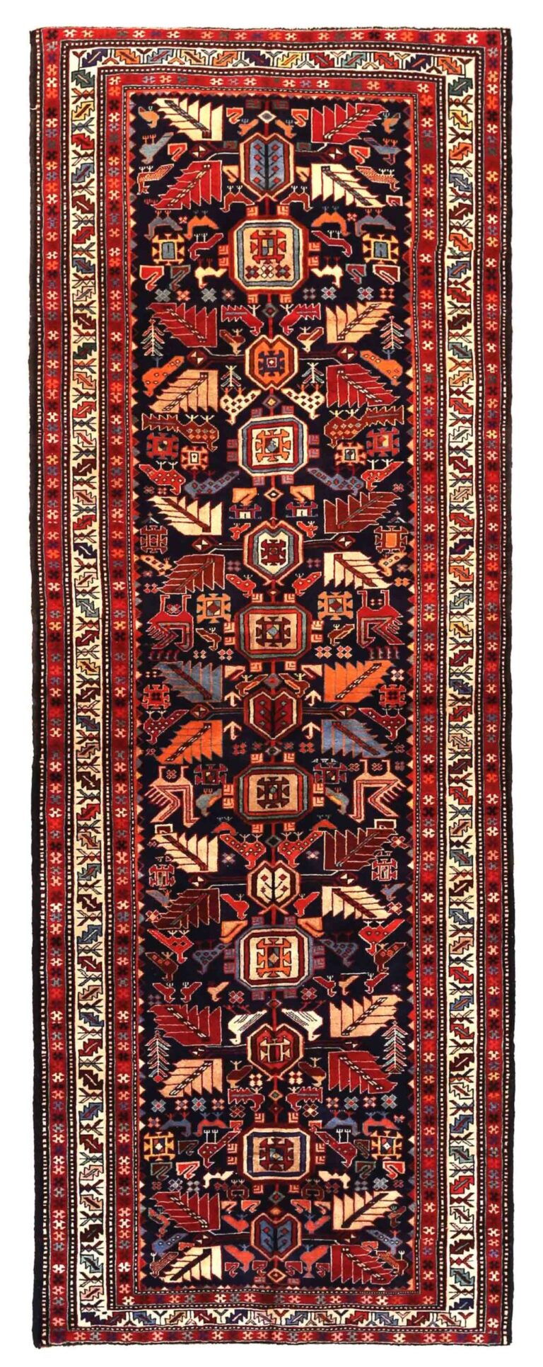 Thumbnail 14 for Antique Persian Ardebil Traditional Rug 69928