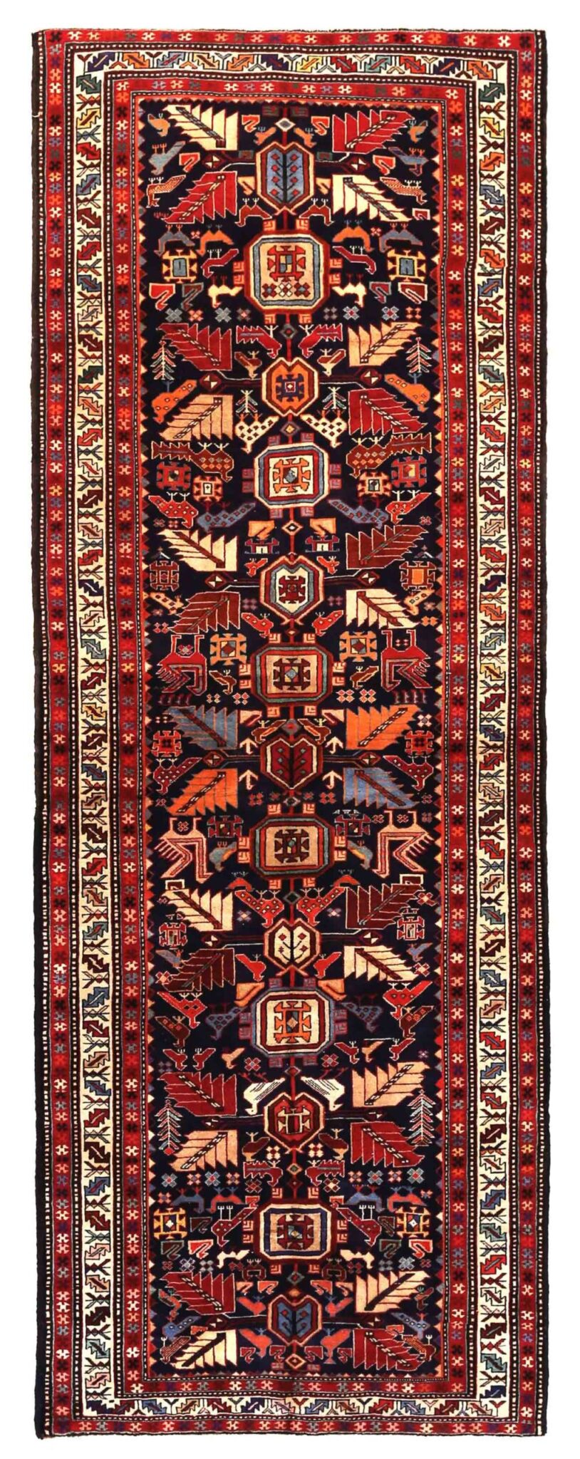 Thumbnail 11 for Antique Persian Ardebil Traditional Rug 69928