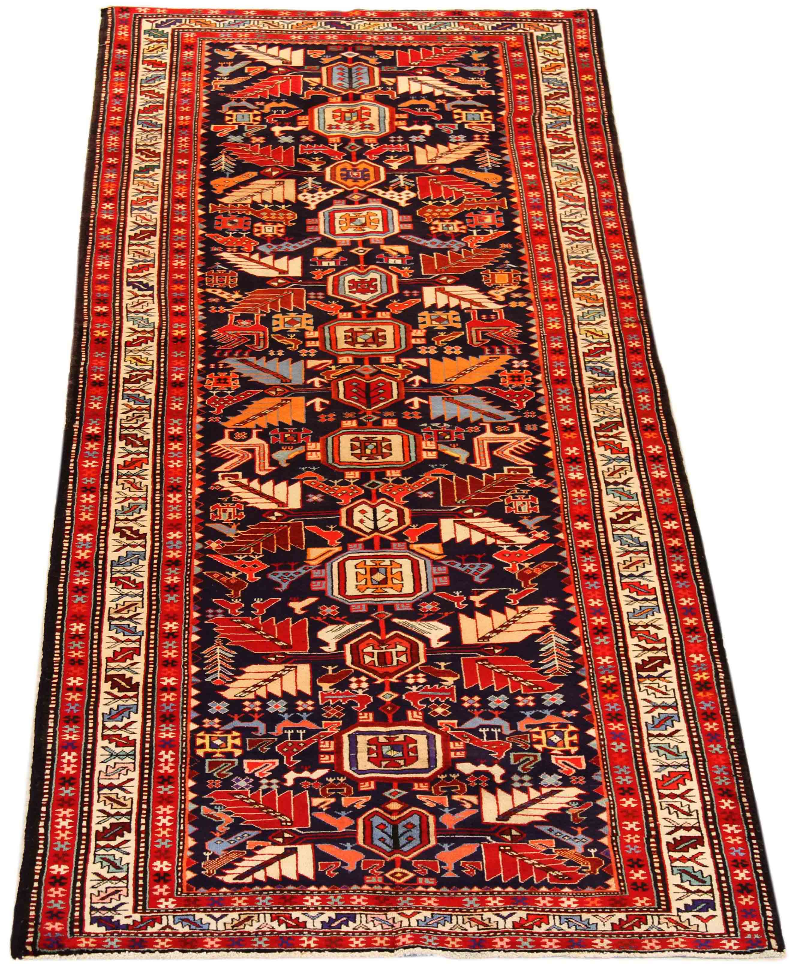 Thumbnail 8 for Antique Persian Ardebil Traditional Rug 69928