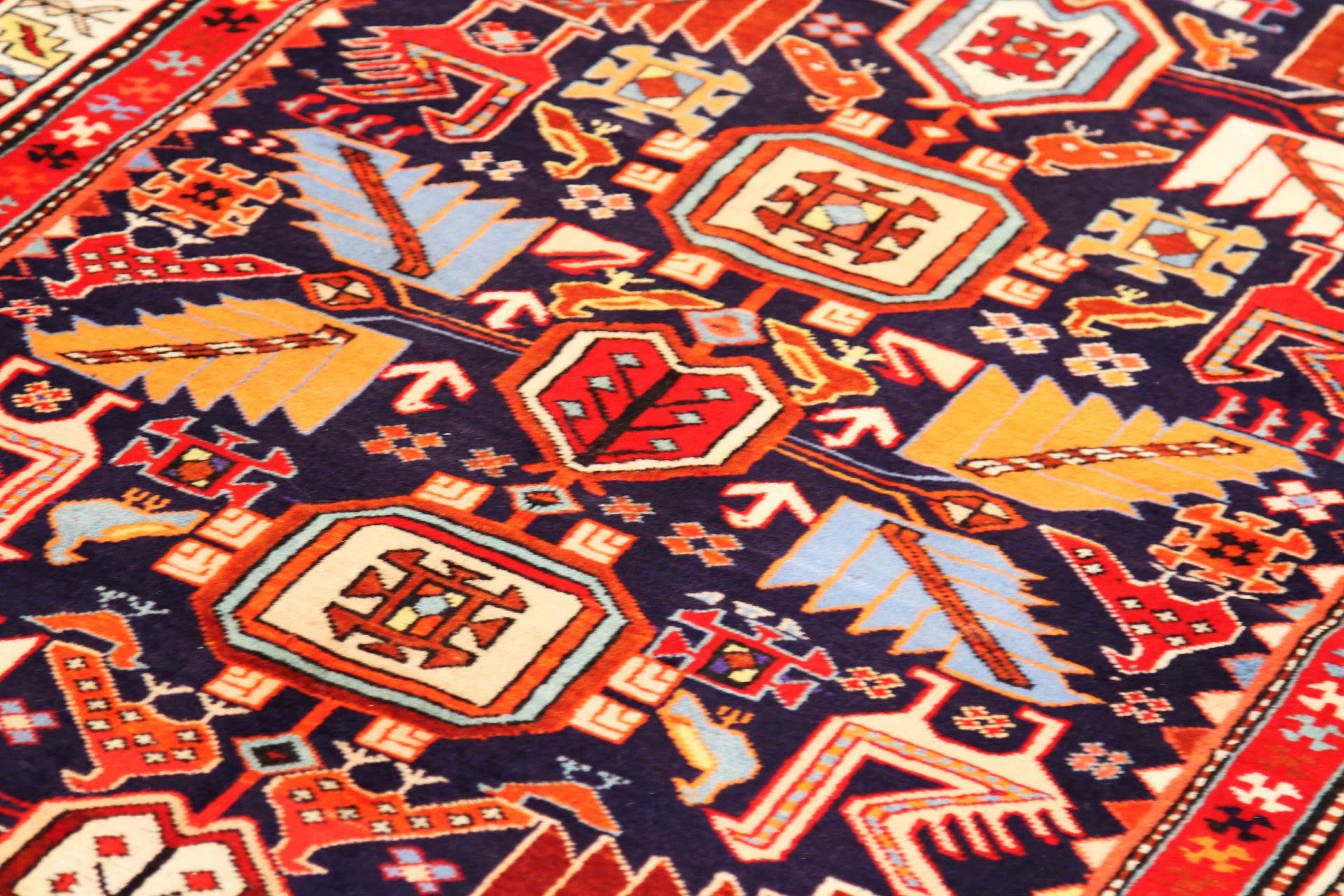 Thumbnail 7 for Antique Persian Ardebil Traditional Rug 69928