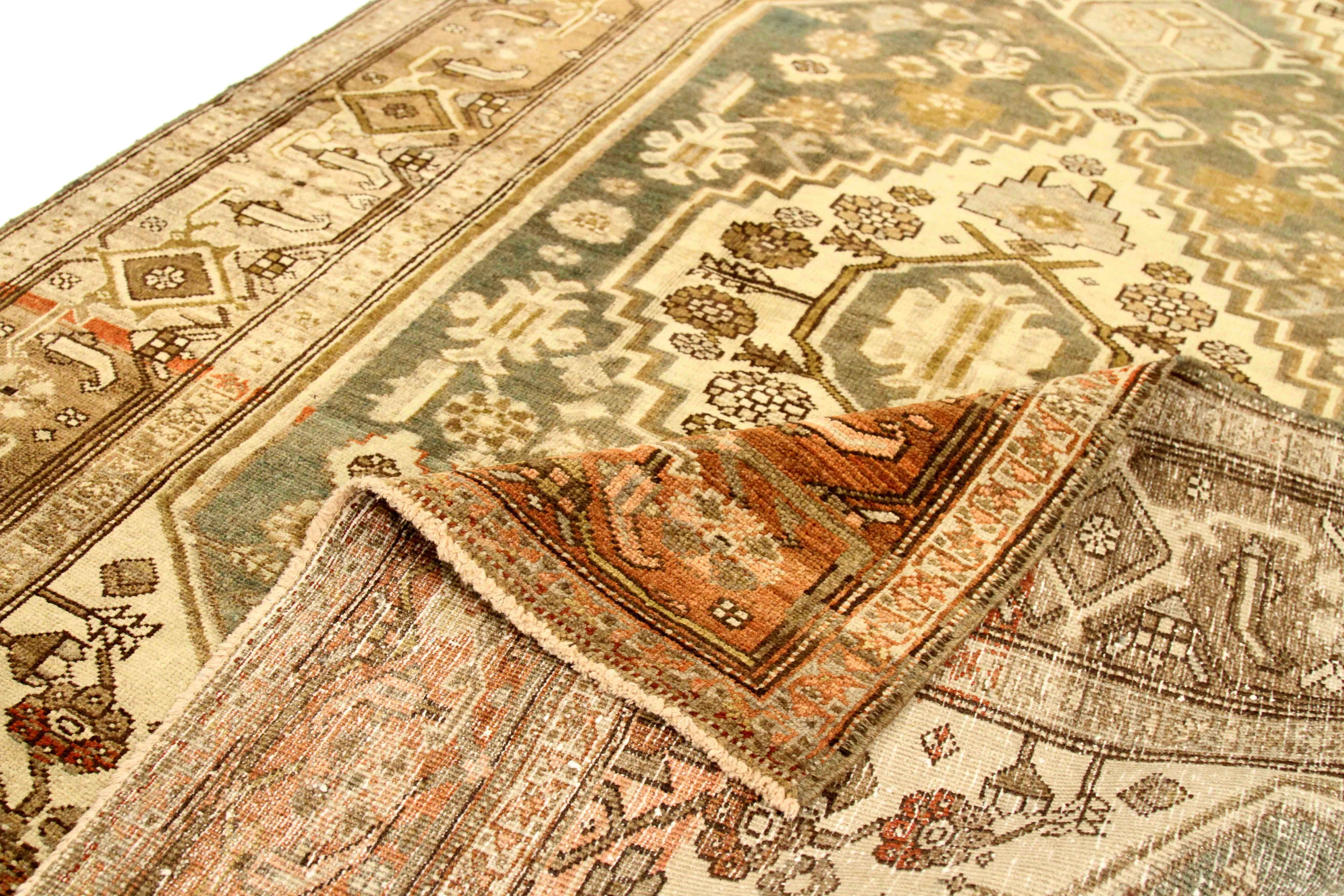 Thumbnail 2 for Antique Persian Heriz Transitional Rug 75727