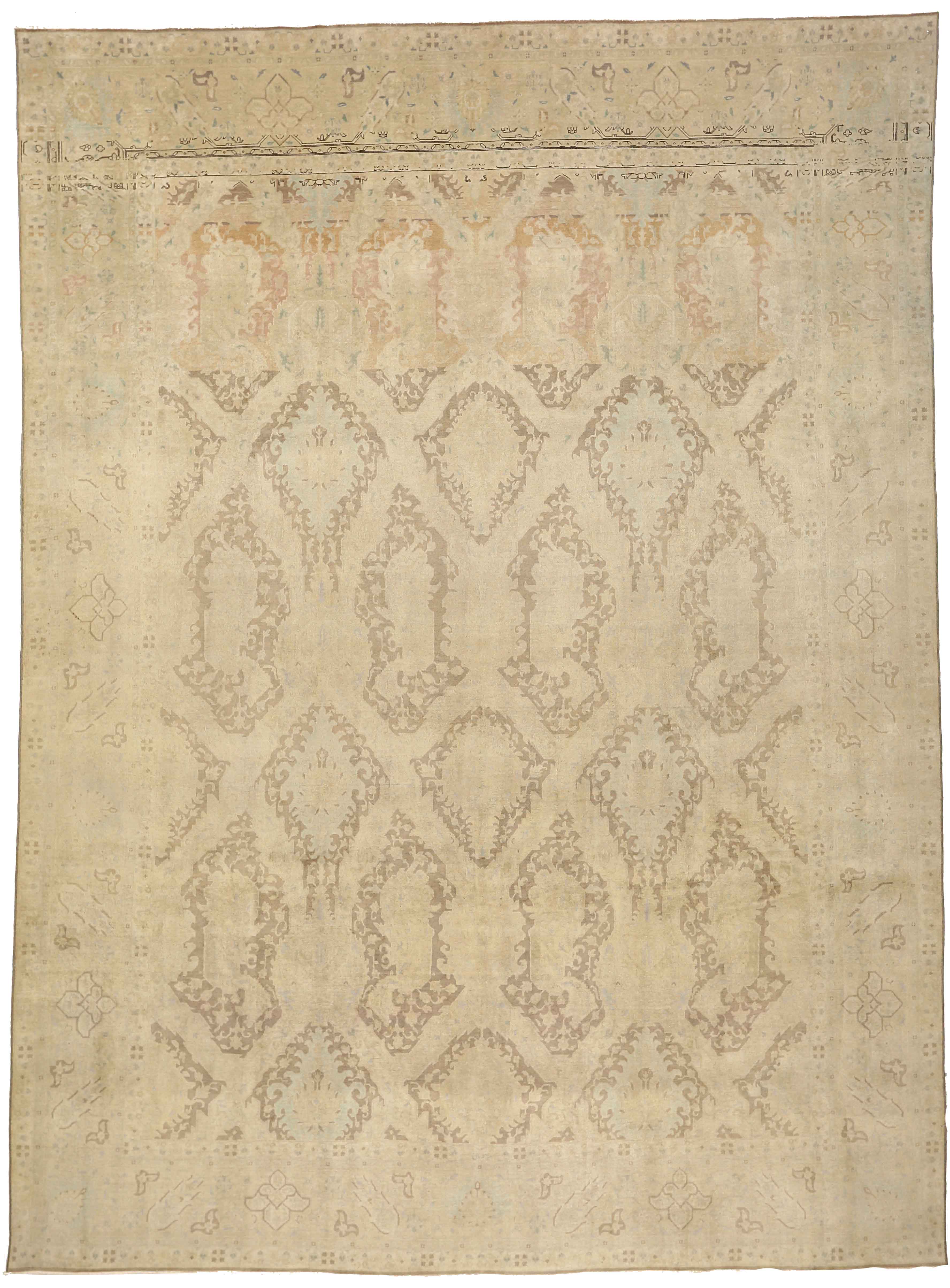 Thumbnail 6 for Antique Persian Tabriz Transitional Rug 52009