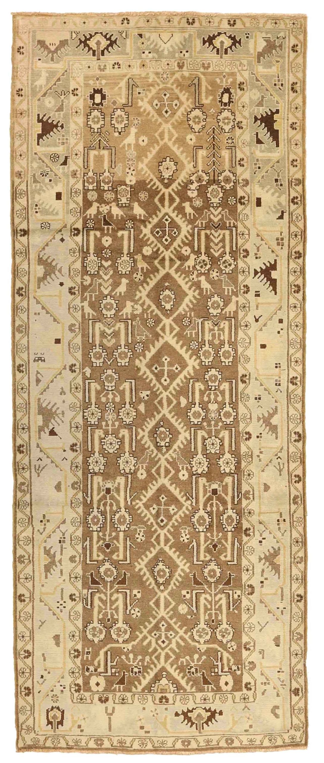 Thumbnail 5 for Antique Persian Malayer Transitional Rug 75795