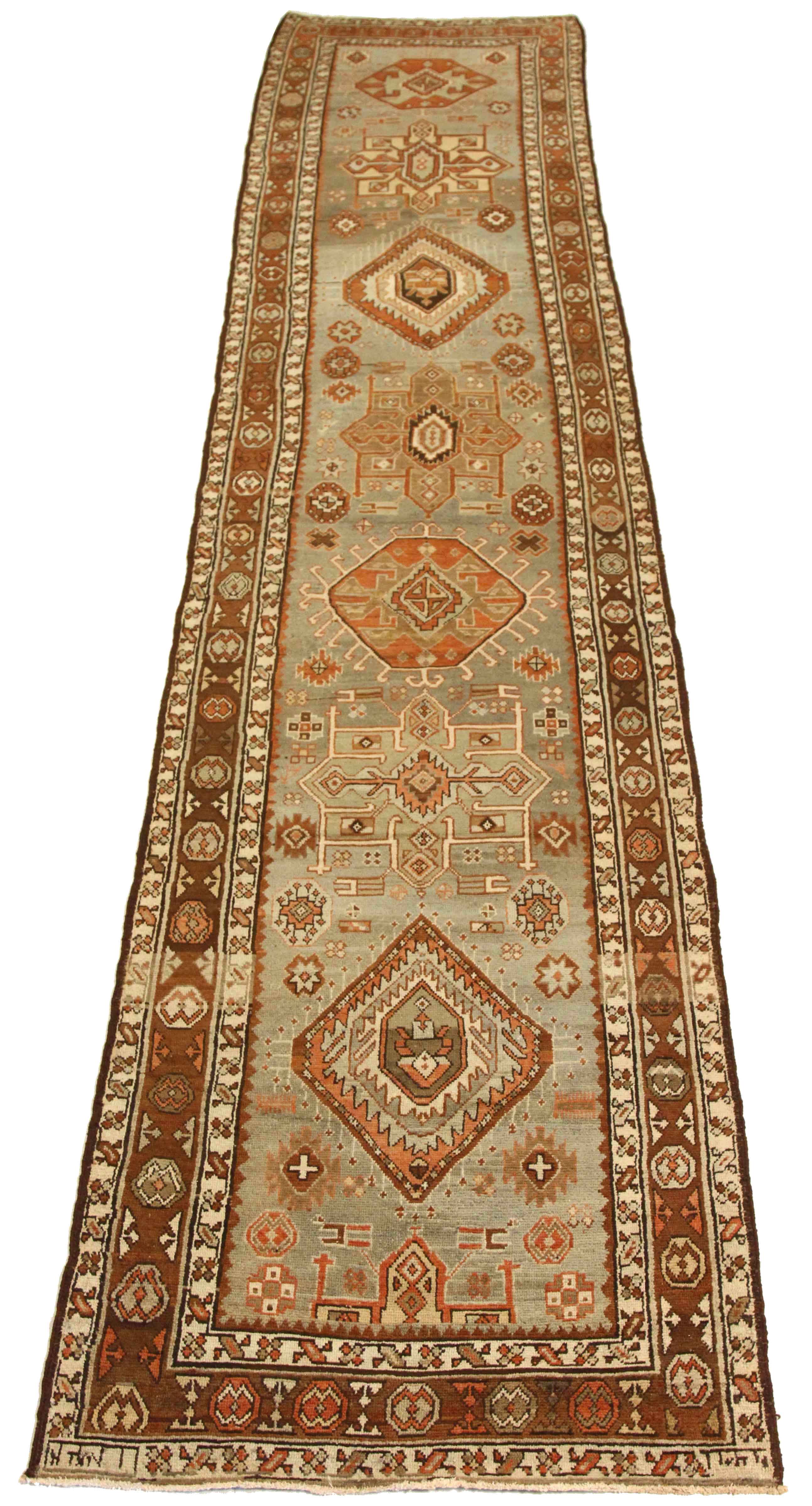 Thumbnail 3 for Antique Persian Heriz Traditional Rug 75799