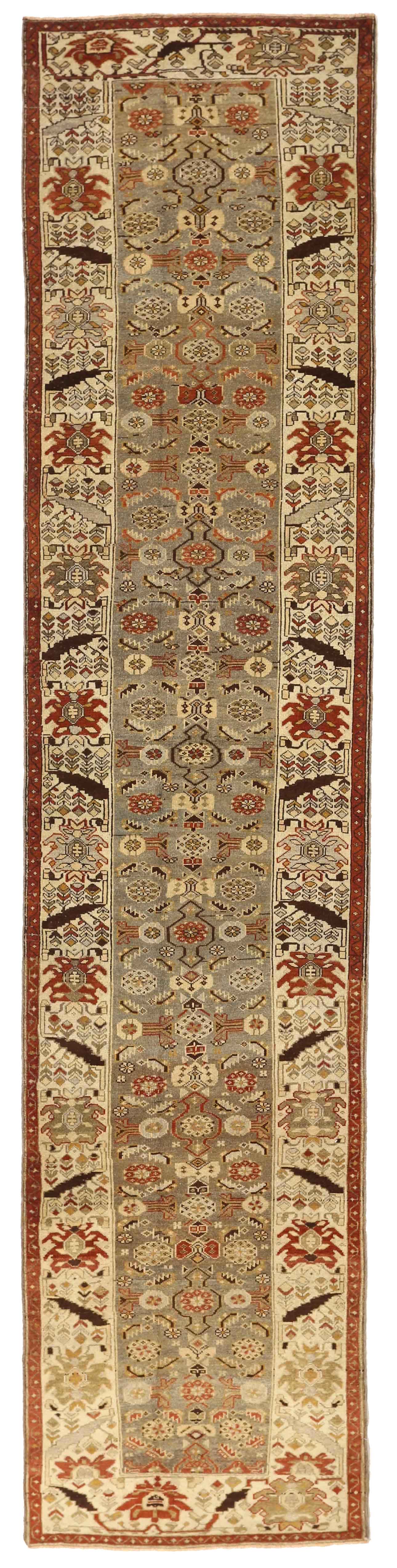 Thumbnail 4 for Antique Persian Heriz Traditional Rug 75762