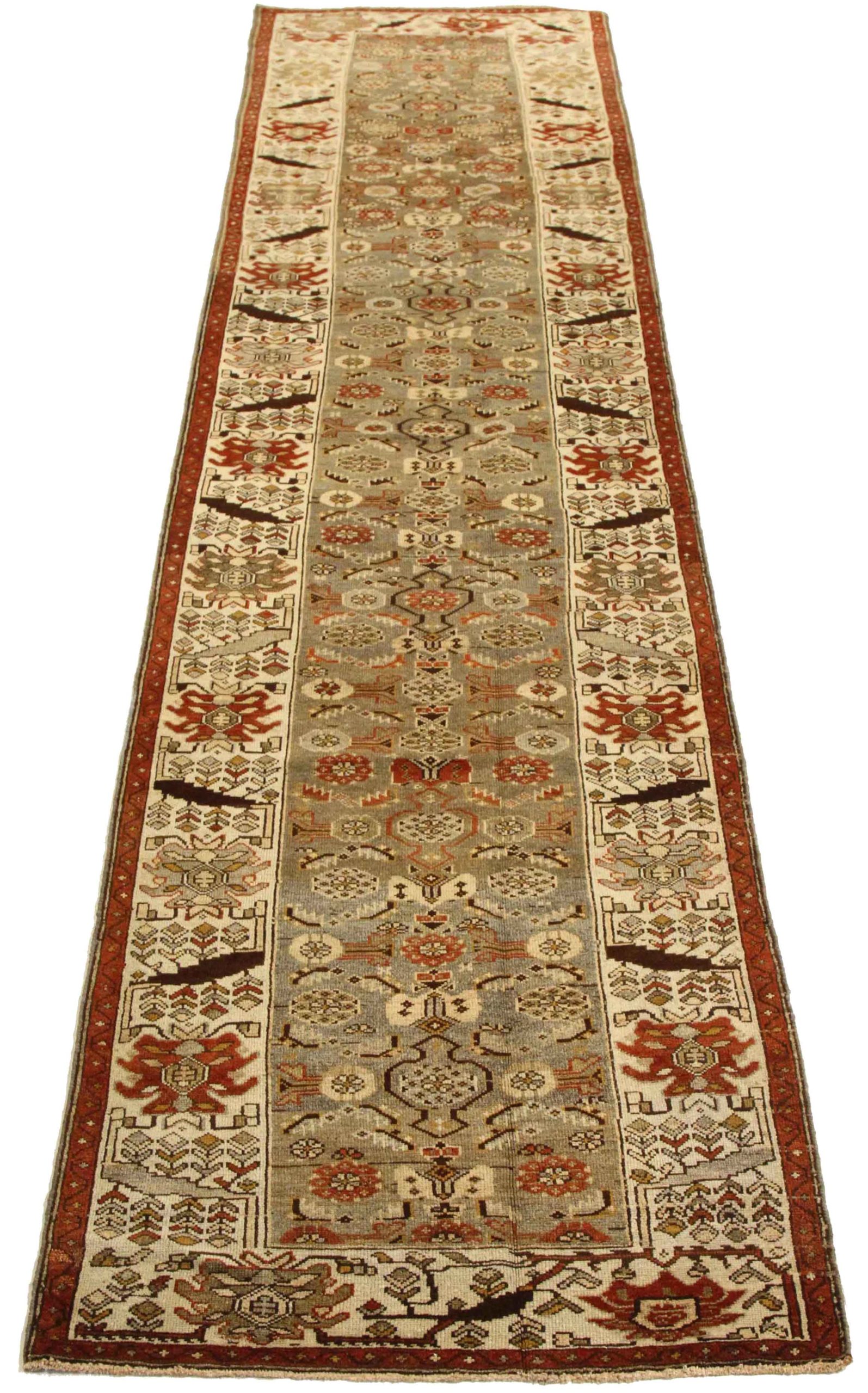 Thumbnail 3 for Antique Persian Heriz Traditional Rug 75762