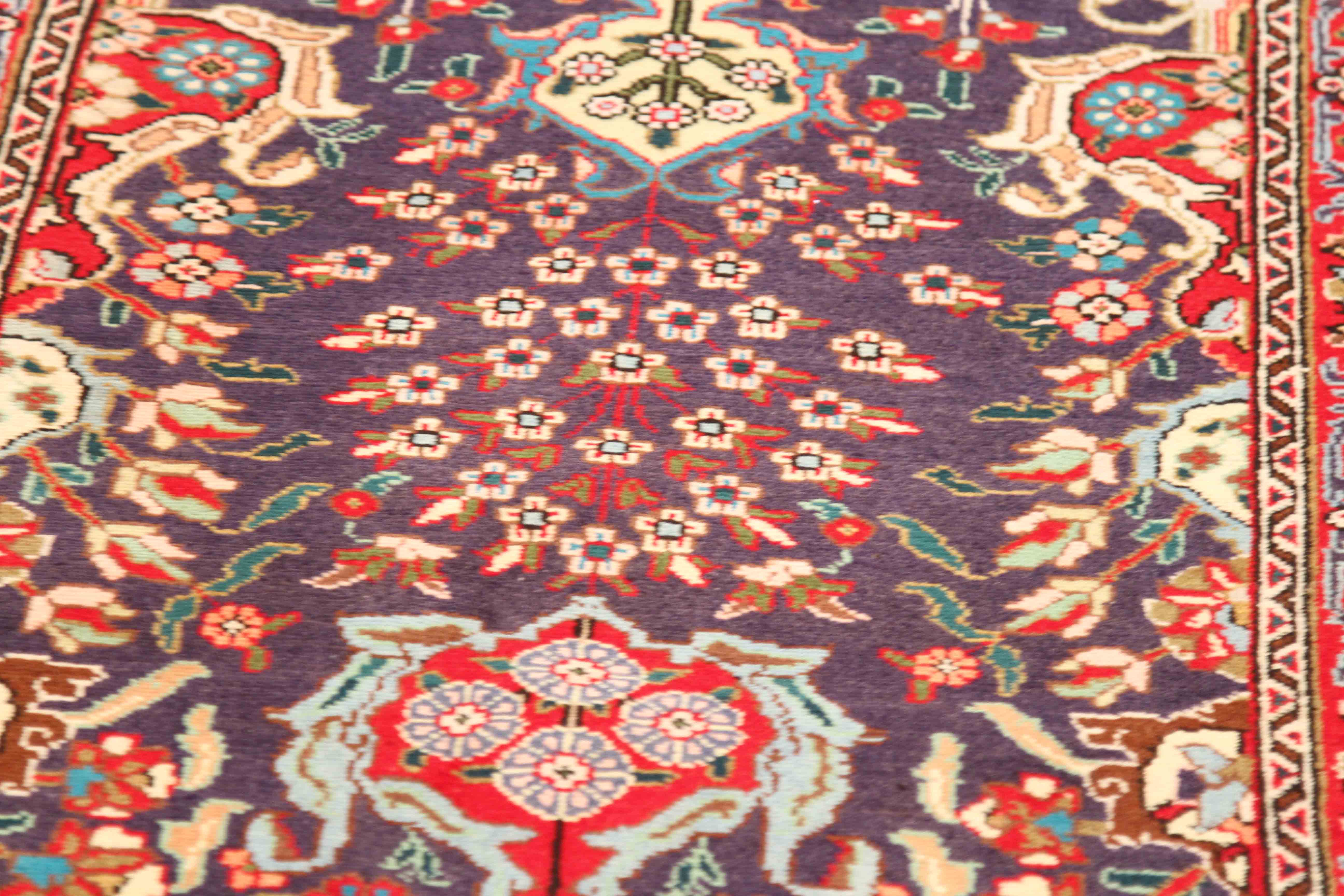 Thumbnail 6 for Antique Persian Tabriz Traditional Rug 70041