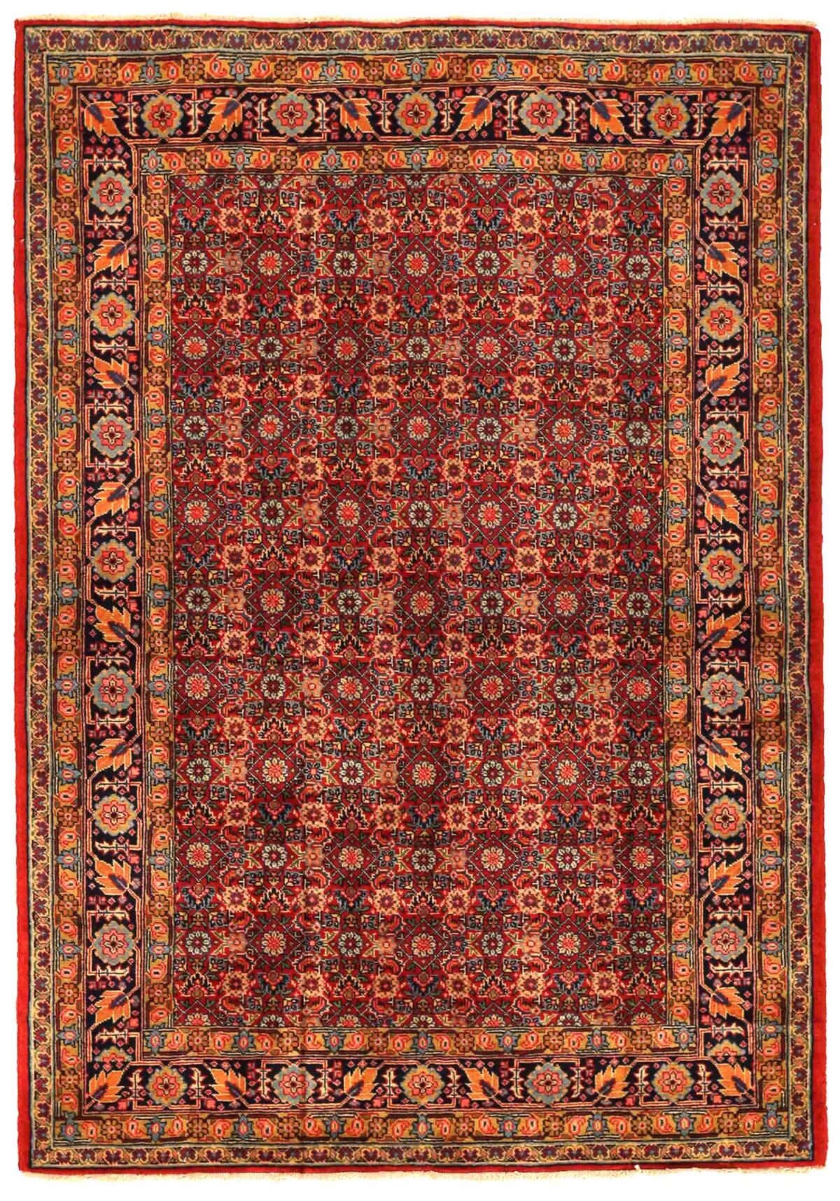 Thumbnail 10 for Antique Persian Tabriz Traditional Rug 70044