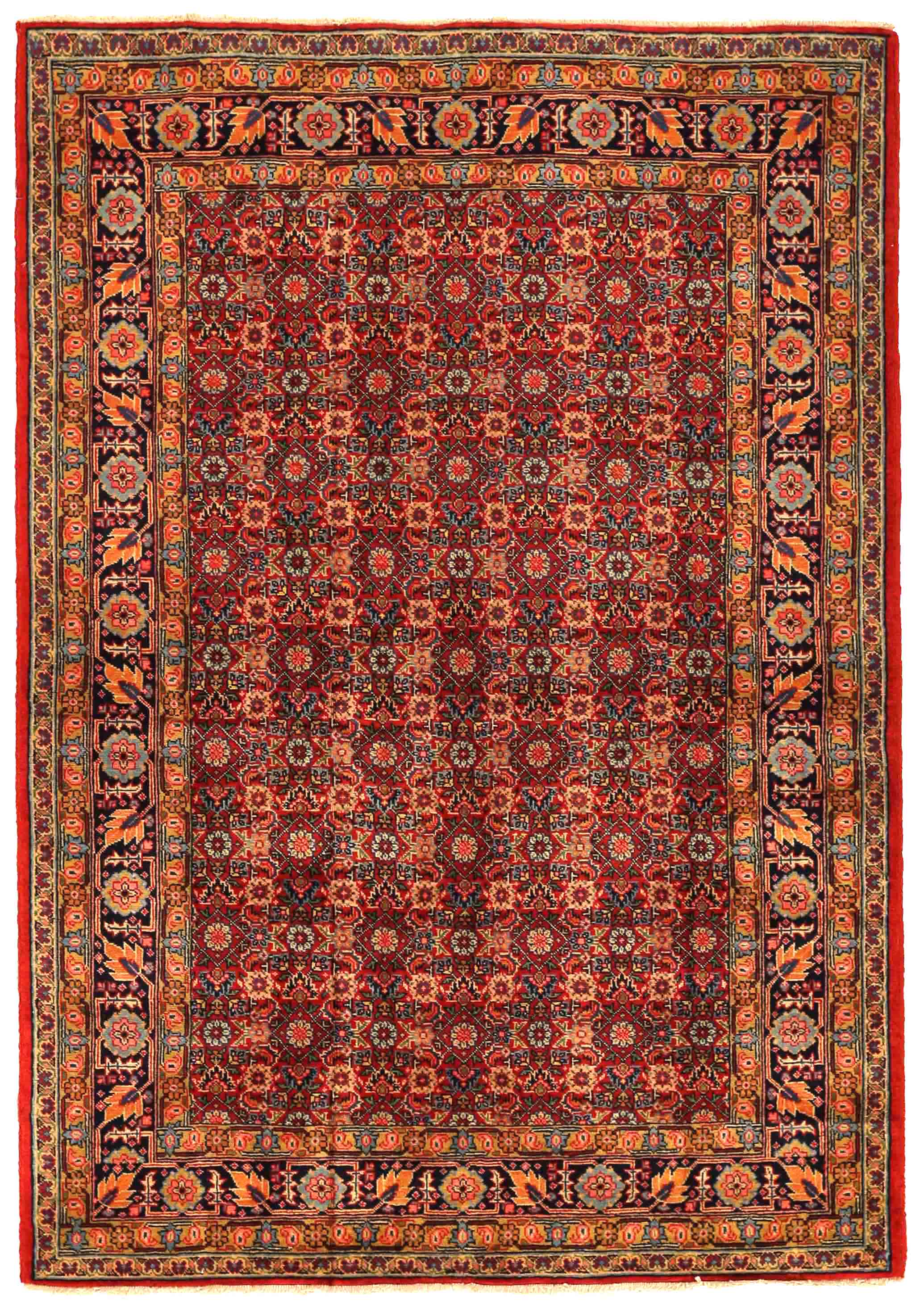 Thumbnail 13 for Antique Persian Tabriz Traditional Rug 70044