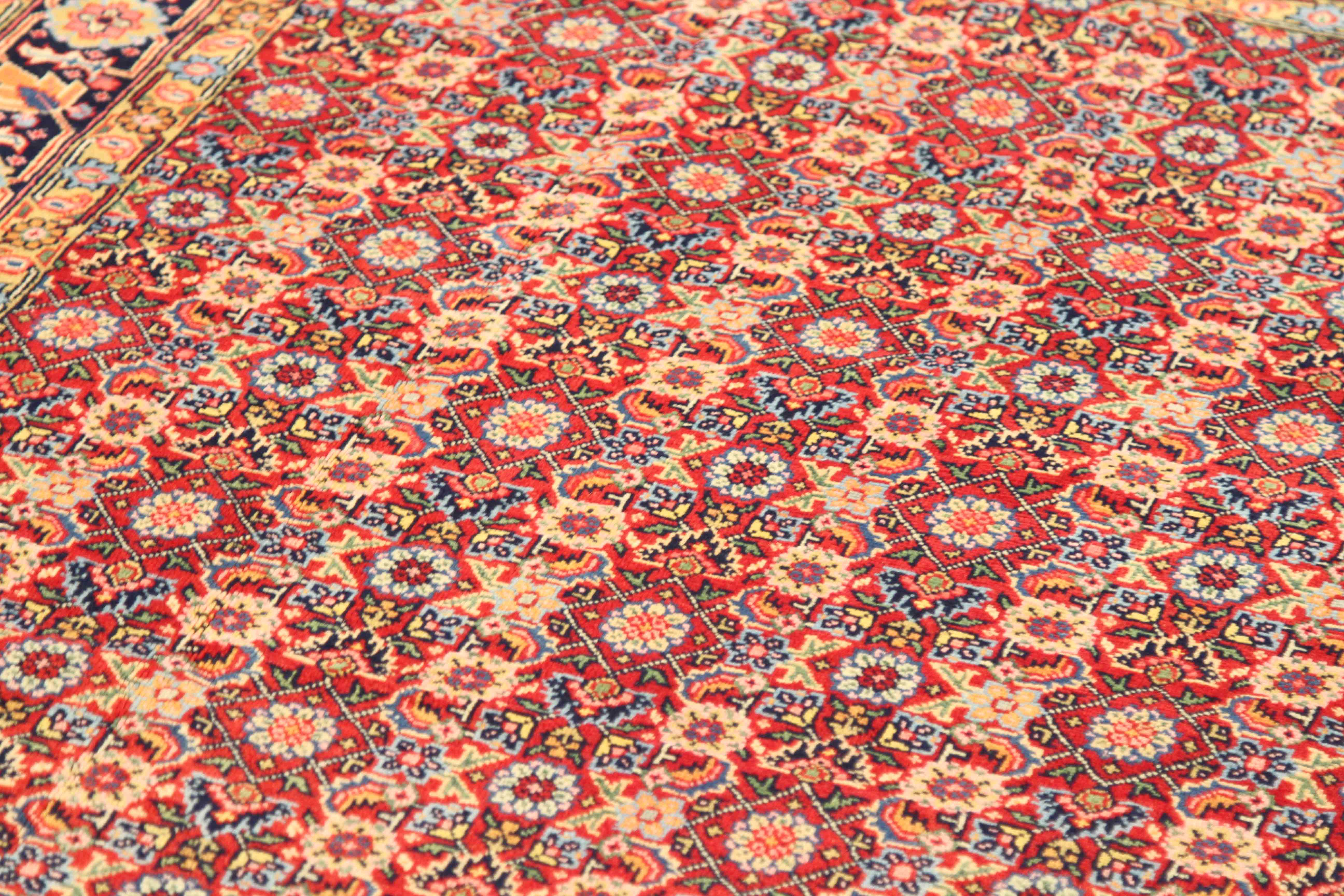 Thumbnail 8 for Antique Persian Tabriz Traditional Rug 70044