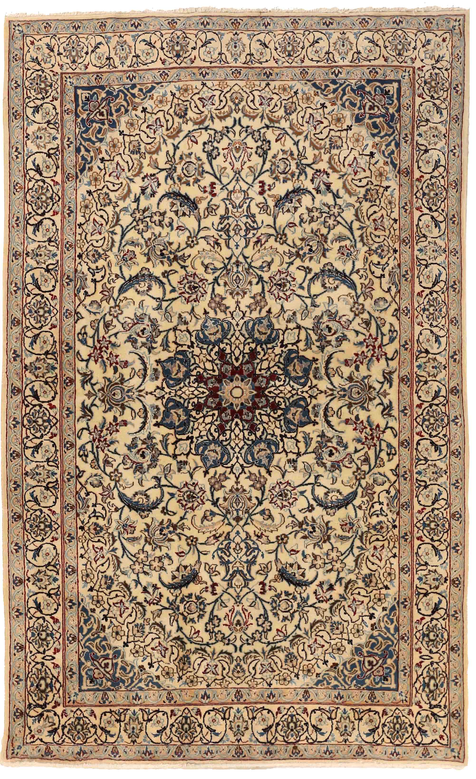 Thumbnail 13 for Antique Persian Nain Traditional Rug 70037