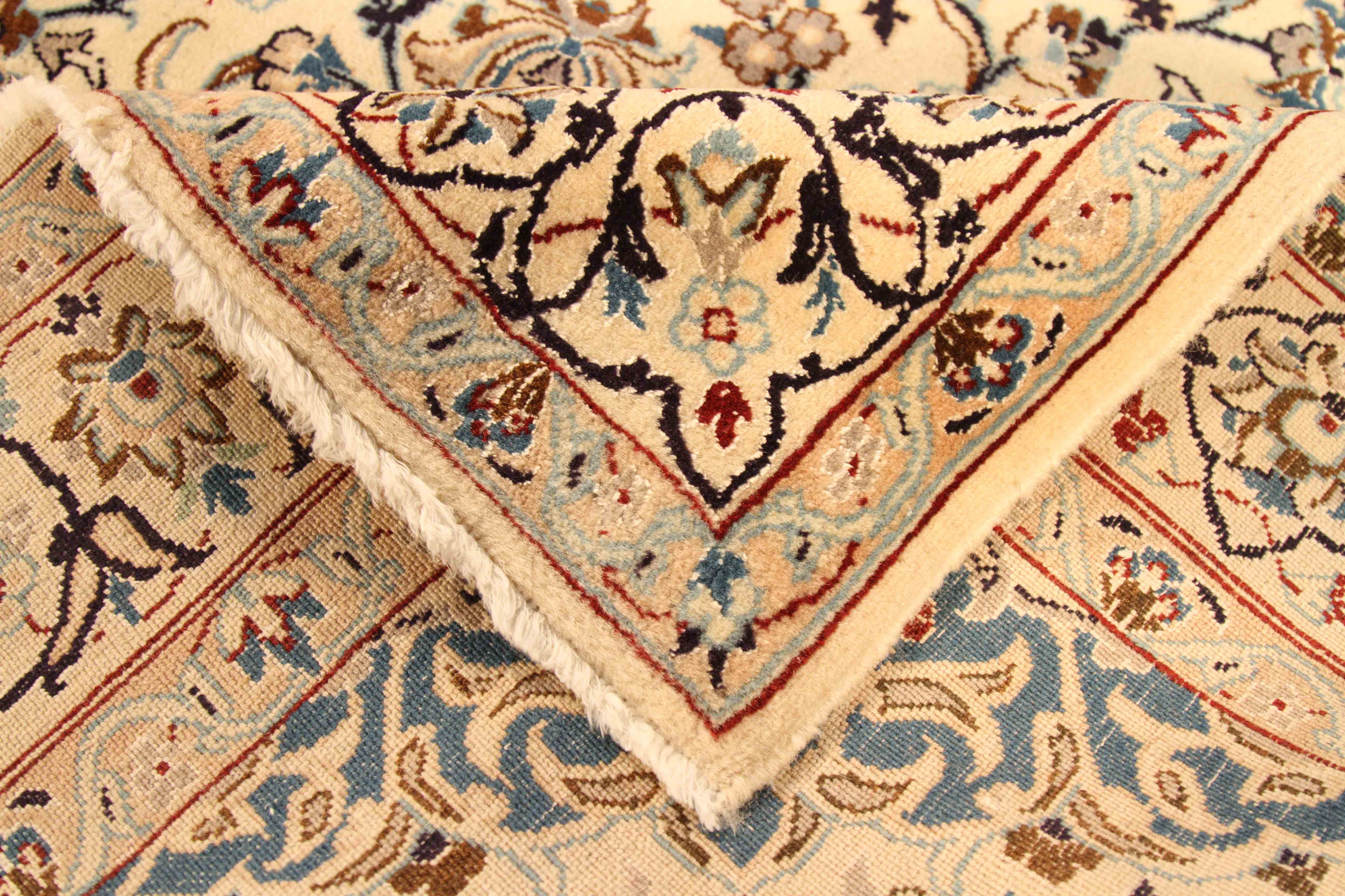 Thumbnail 4 for Antique Persian Nain Traditional Rug 70037