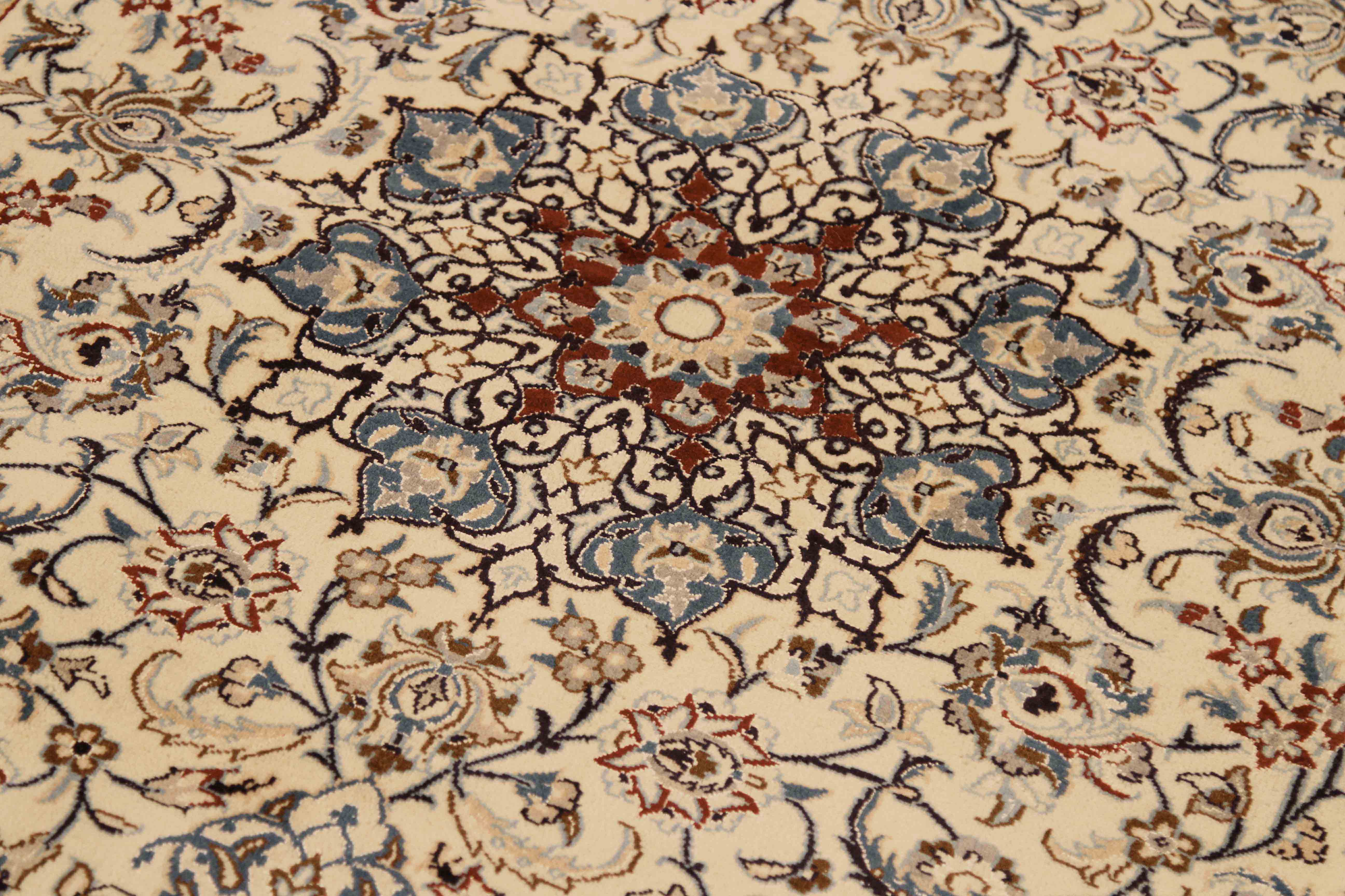 Thumbnail 9 for Antique Persian Nain Traditional Rug 70037