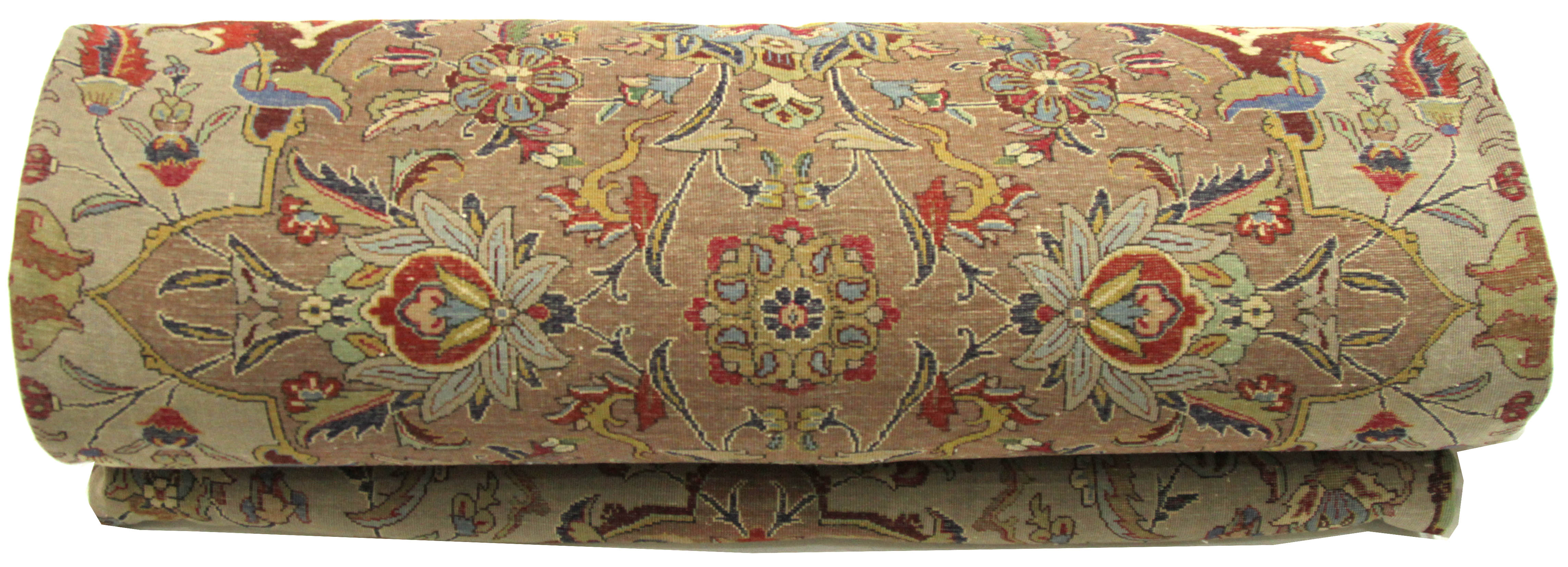 Thumbnail 6 for Antique Persian Tabriz Traditional Rug 70038