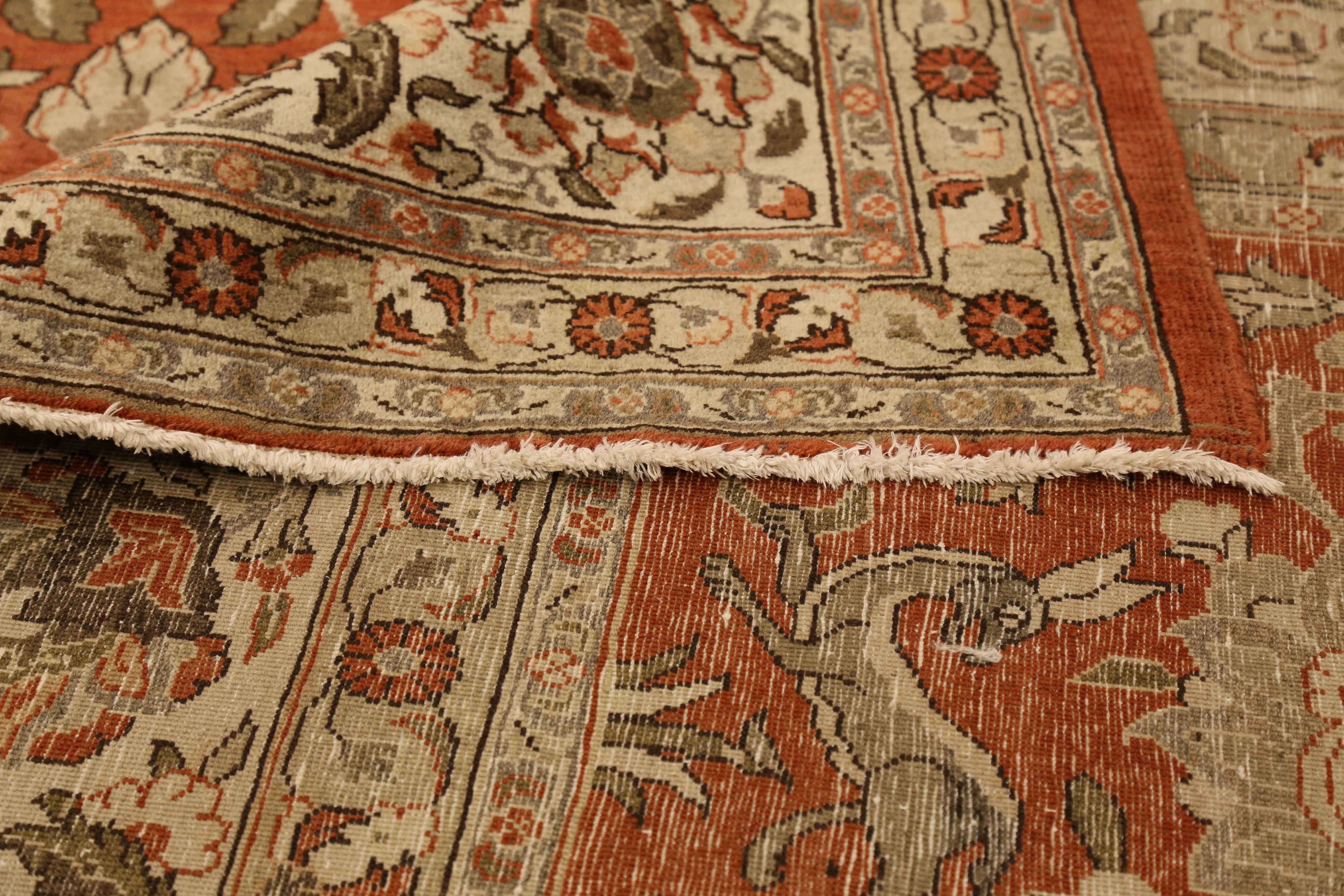 Thumbnail 5 for Antique Persian Qum Traditional Rug 52039