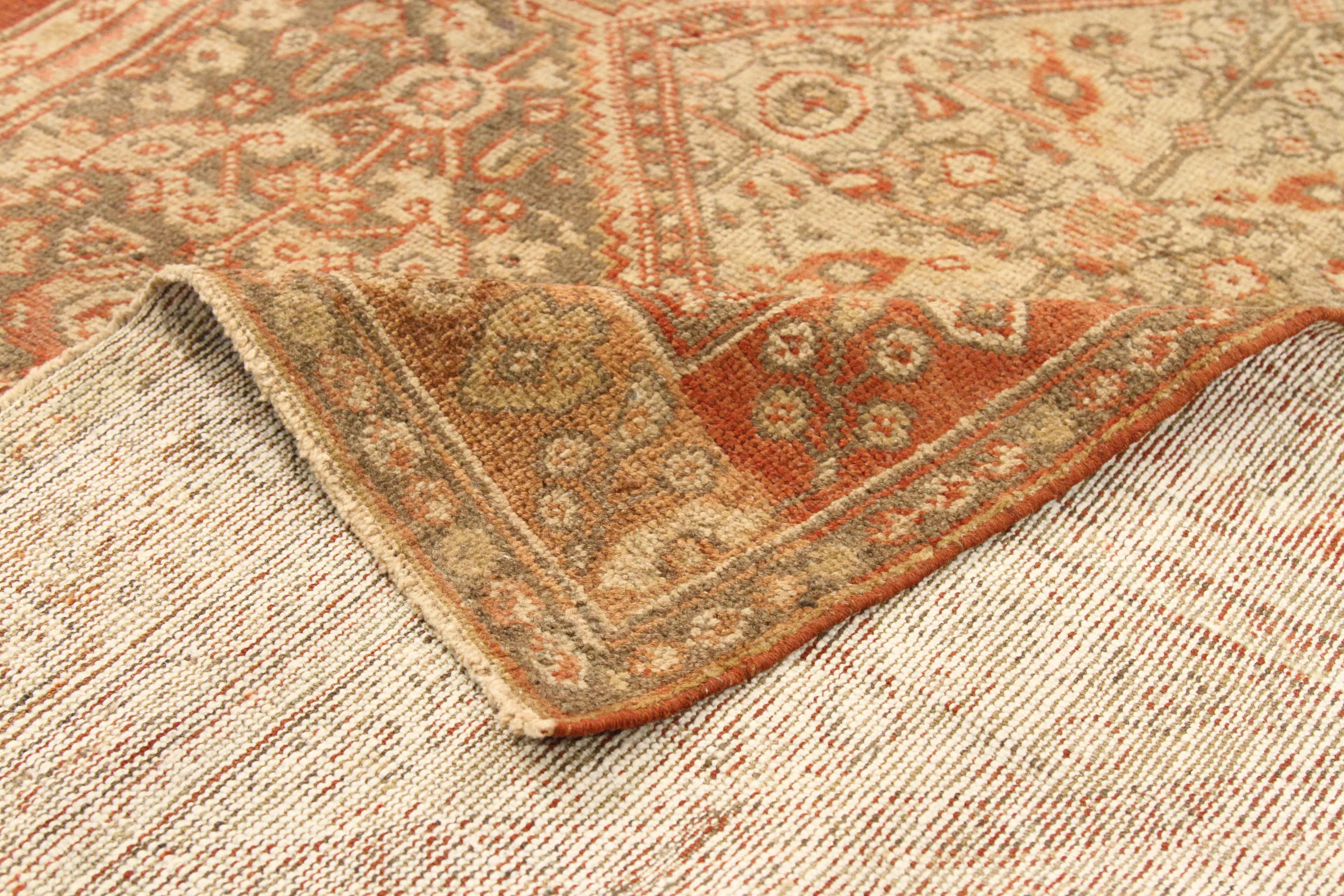 Thumbnail 2 for Antique Persian Meshkabad Traditional Rug 75805