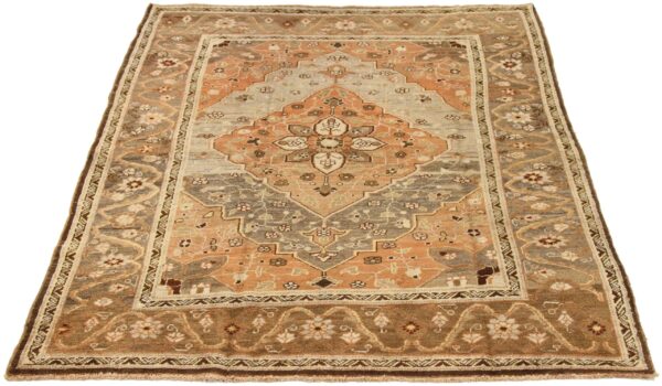 Thumbnail 14 for Antique Persian Heriz Transitional Rug 75841
