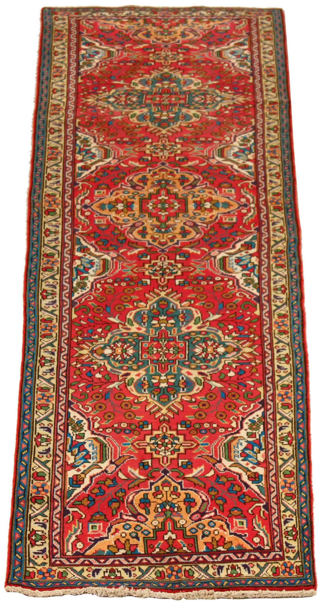 Thumbnail 7 for Antique Persian Tabriz Traditional Rug 70039