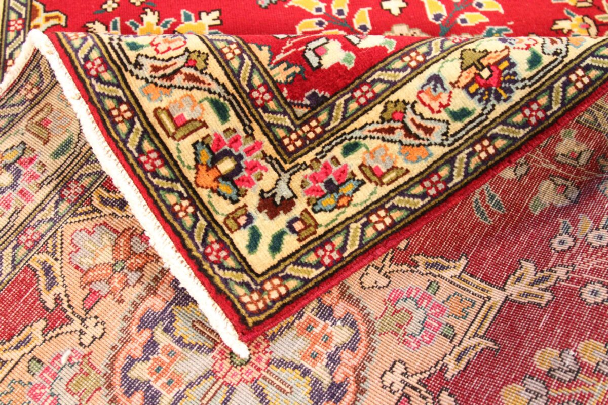 Thumbnail 13 for Antique Persian Tabriz Traditional Rug 70062