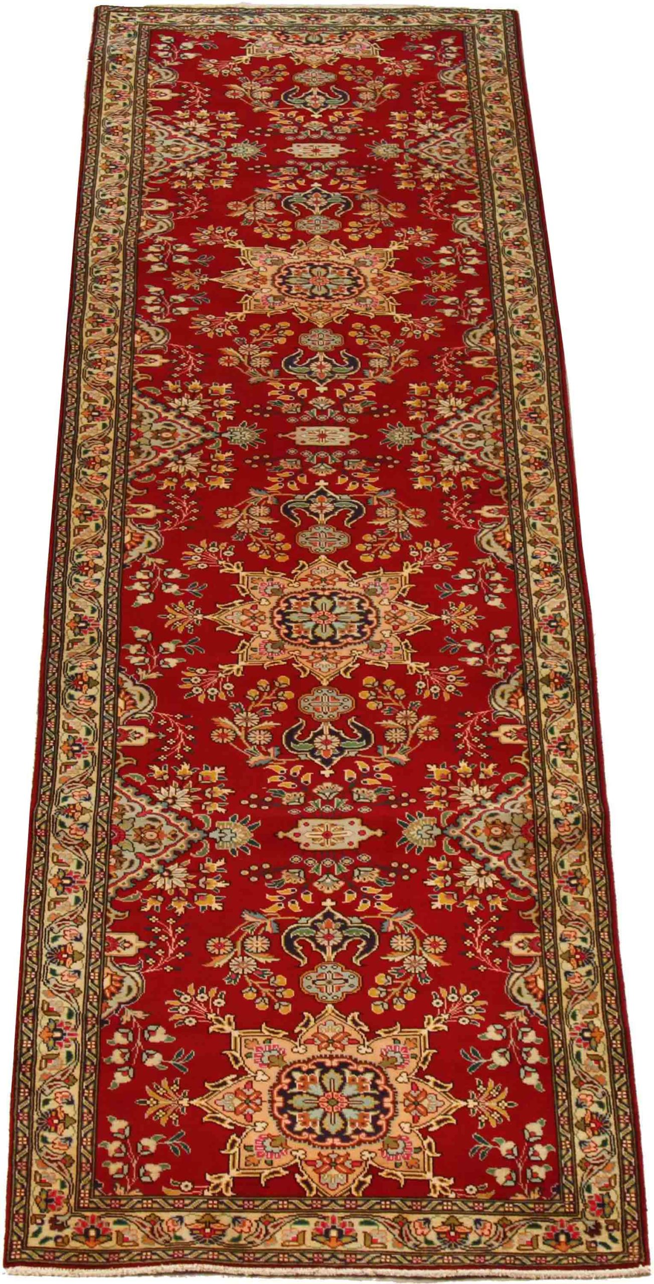 Thumbnail 4 for Antique Persian Tabriz Traditional Rug 70062