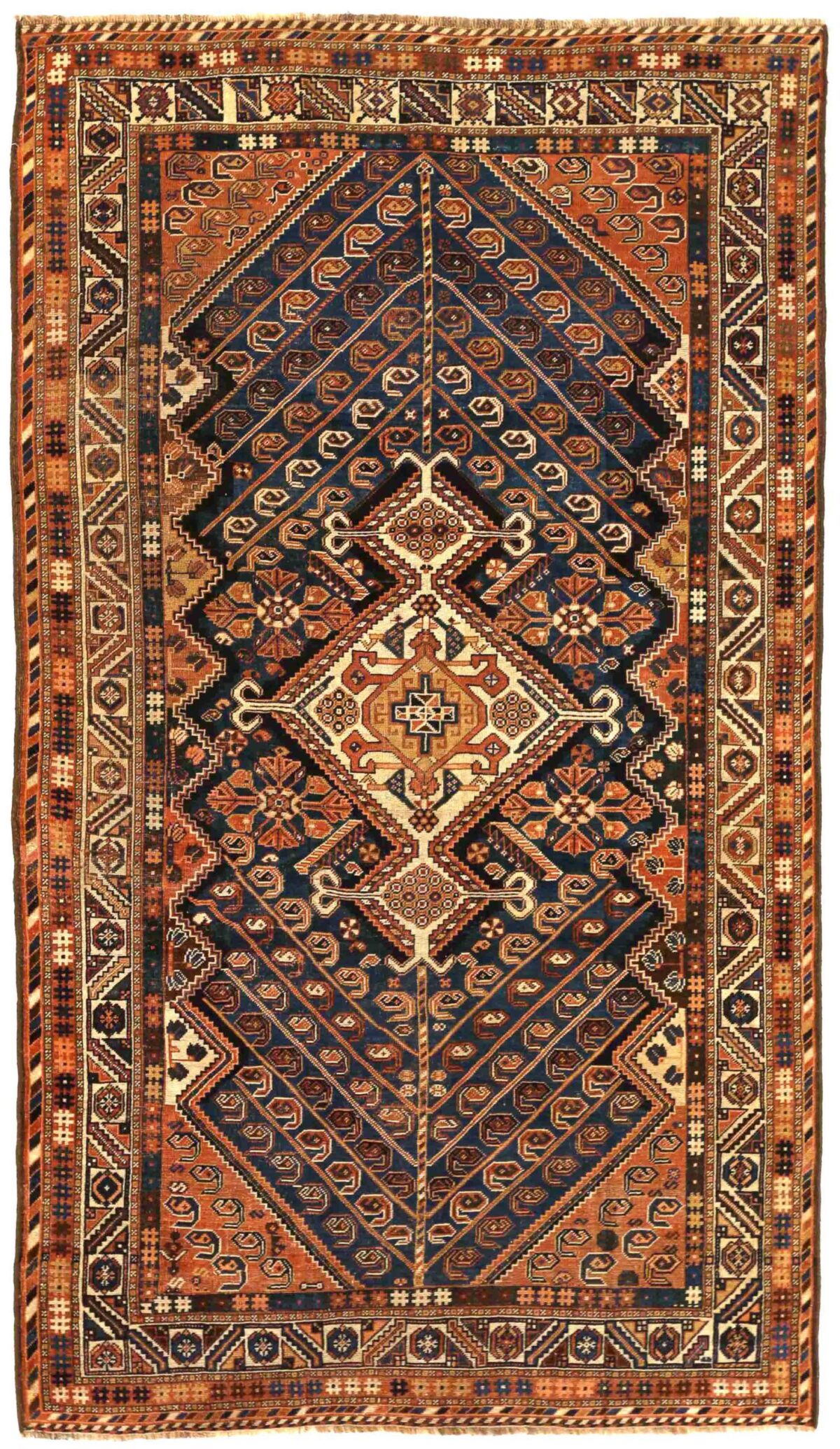Thumbnail 8 for Antique Persian Shiraz Traditional Rug 70064