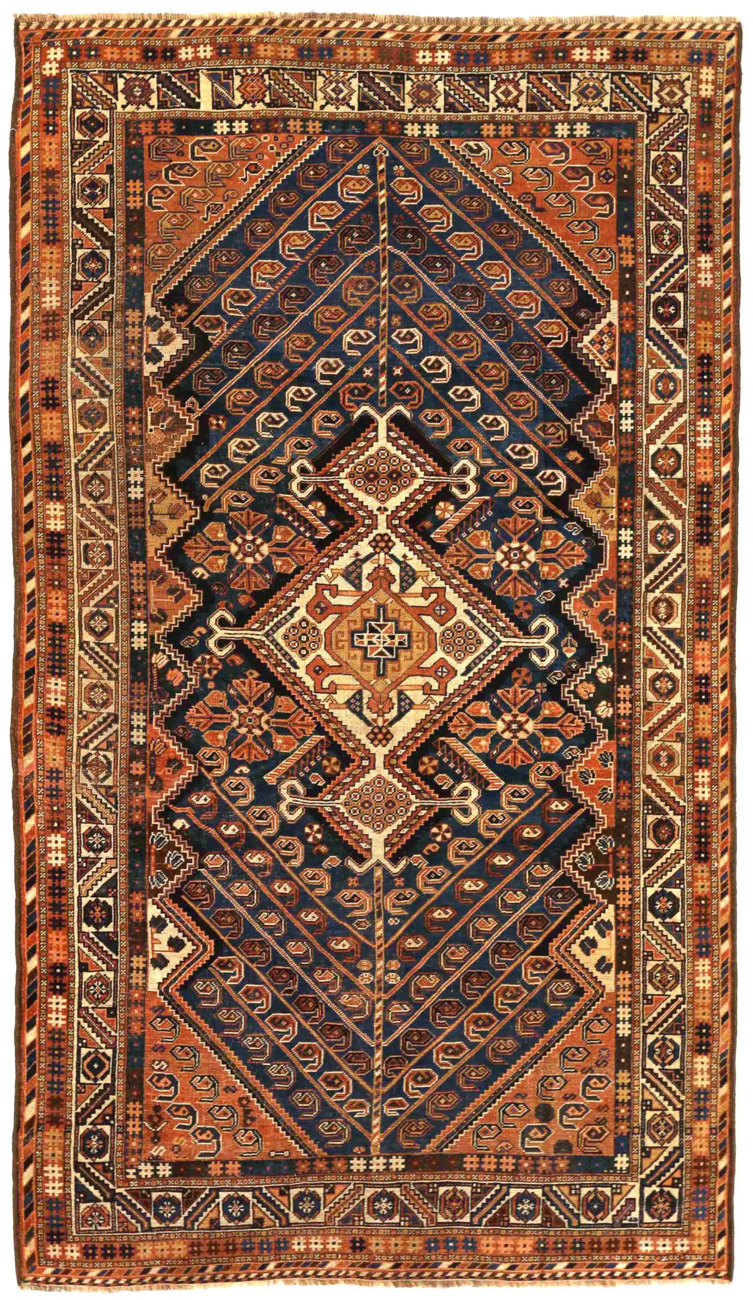 Thumbnail 2 for Antique Persian Shiraz Traditional Rug 70064