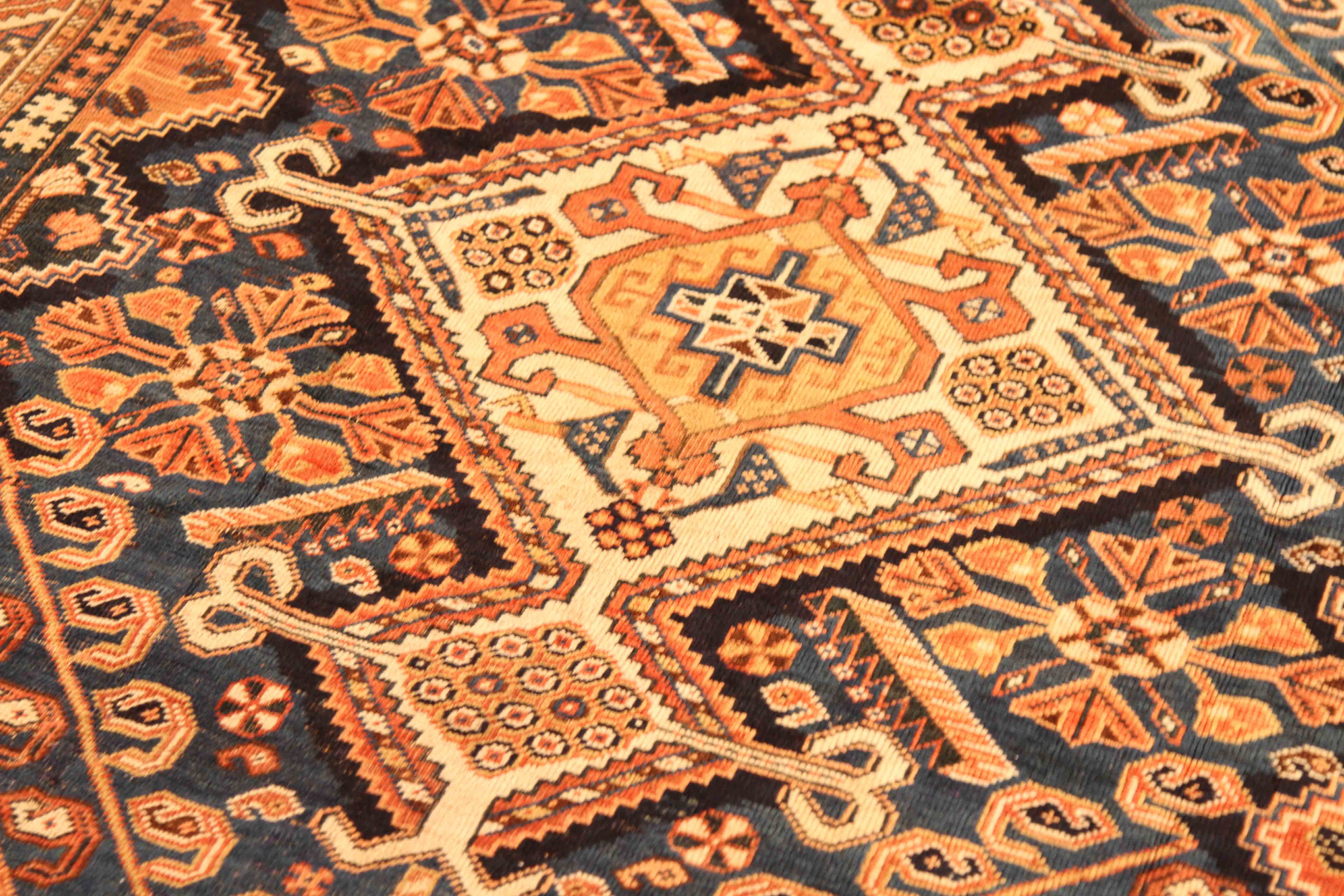 Thumbnail 9 for Antique Persian Shiraz Traditional Rug 70064