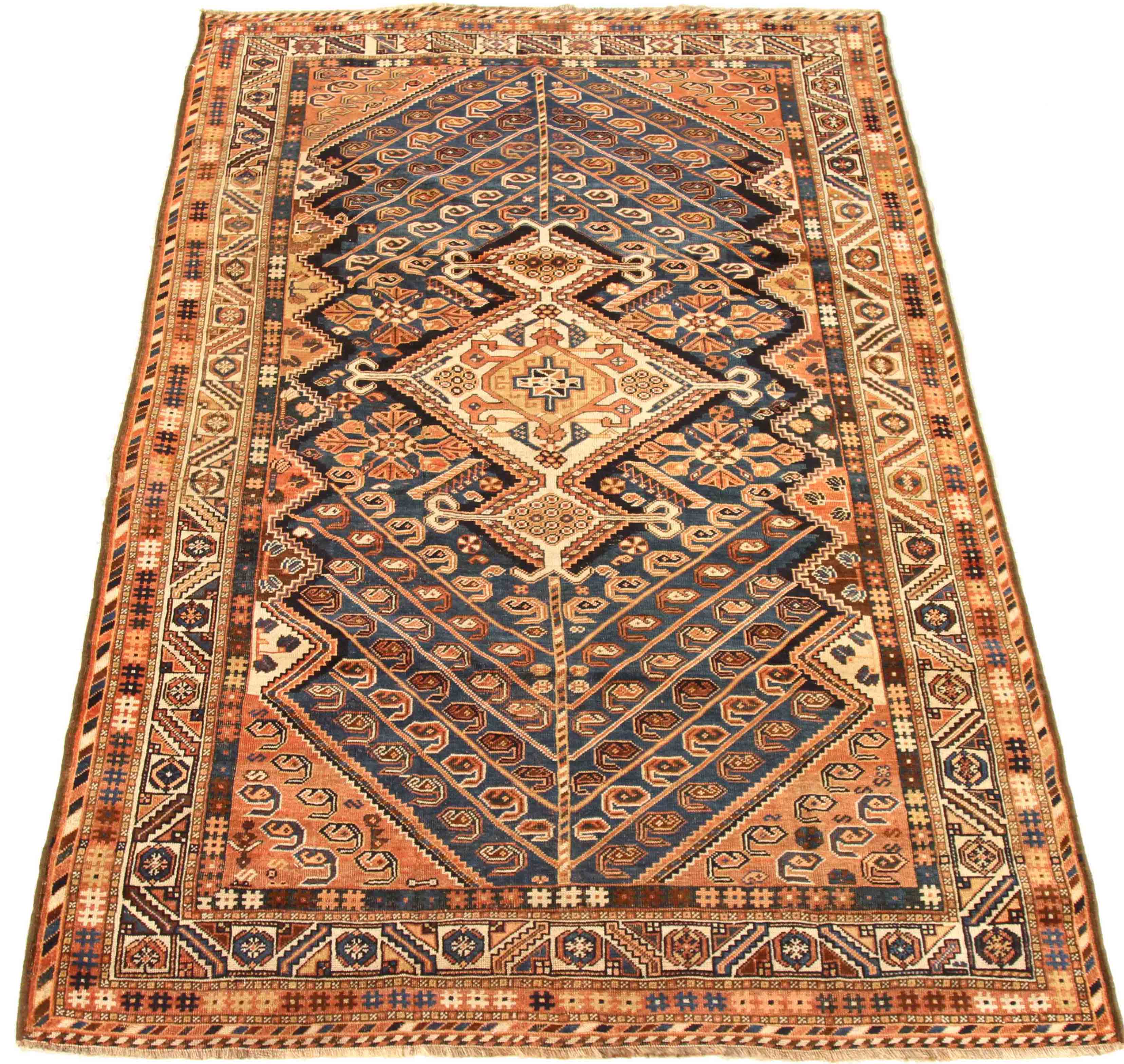 Thumbnail 13 for Antique Persian Shiraz Traditional Rug 70064