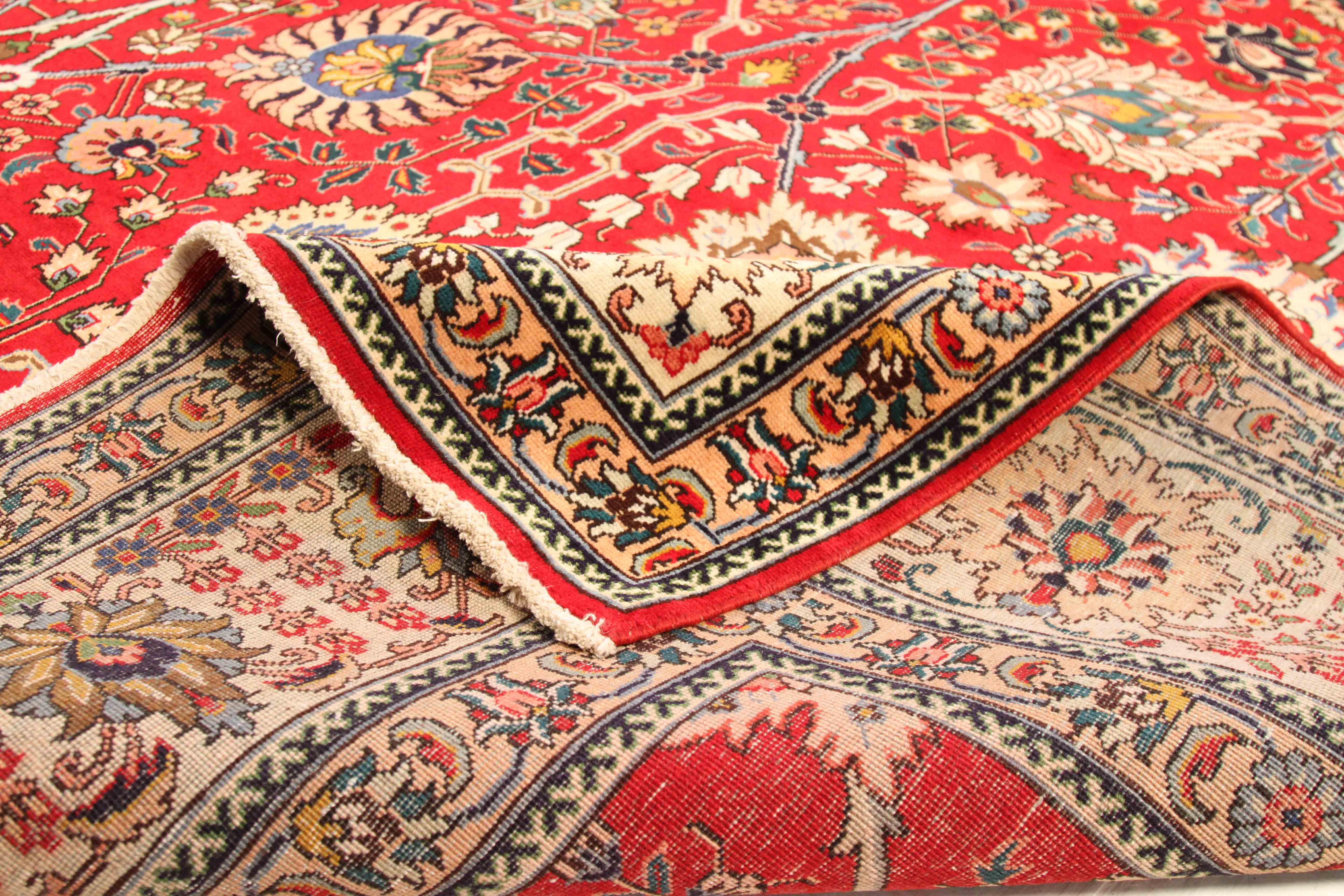 Thumbnail 5 for Antique Persian Tabriz Traditional Rug 70065