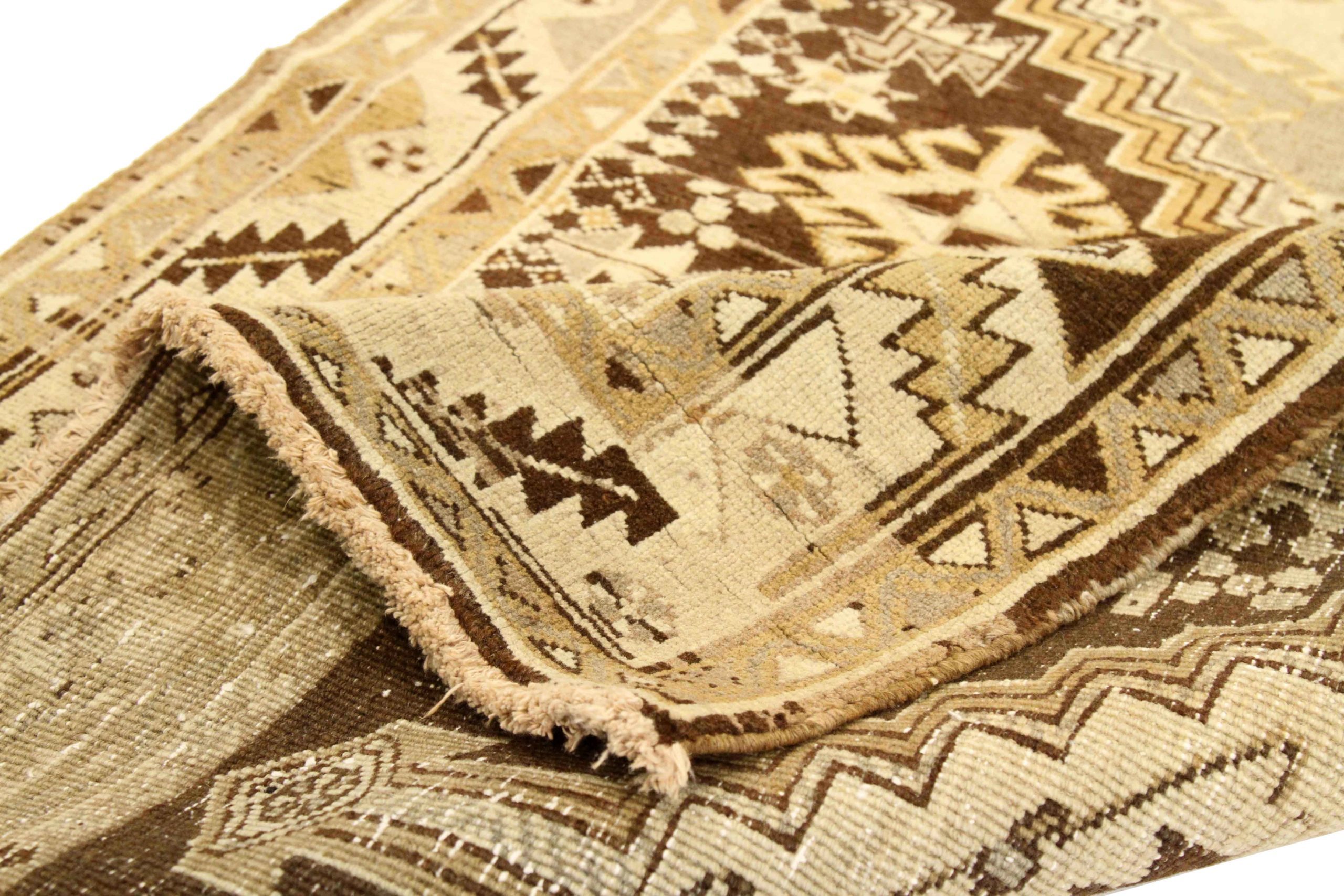 Thumbnail 4 for Antique Persian Heriz Traditional Rug 75824