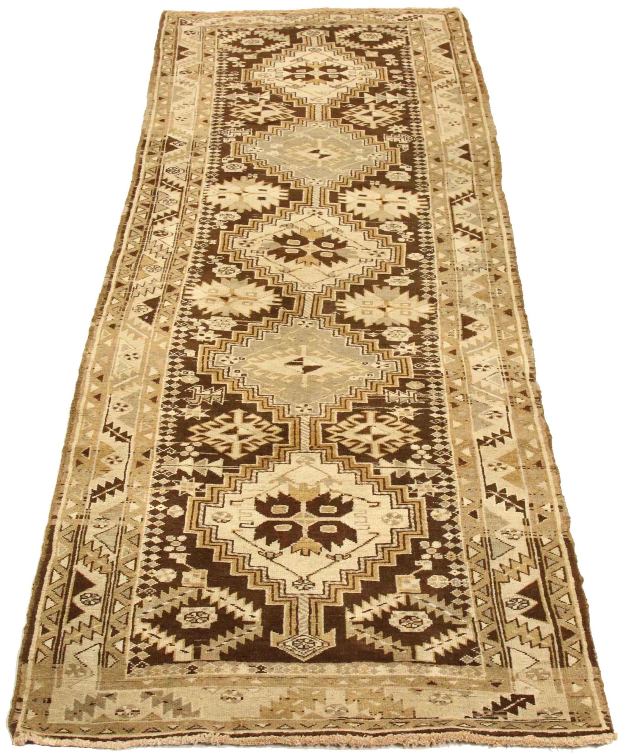 Thumbnail 3 for Antique Persian Heriz Traditional Rug 75824