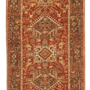 Thumbnail 14 for Antique Persian Gharajeh Traditional Rug 75825