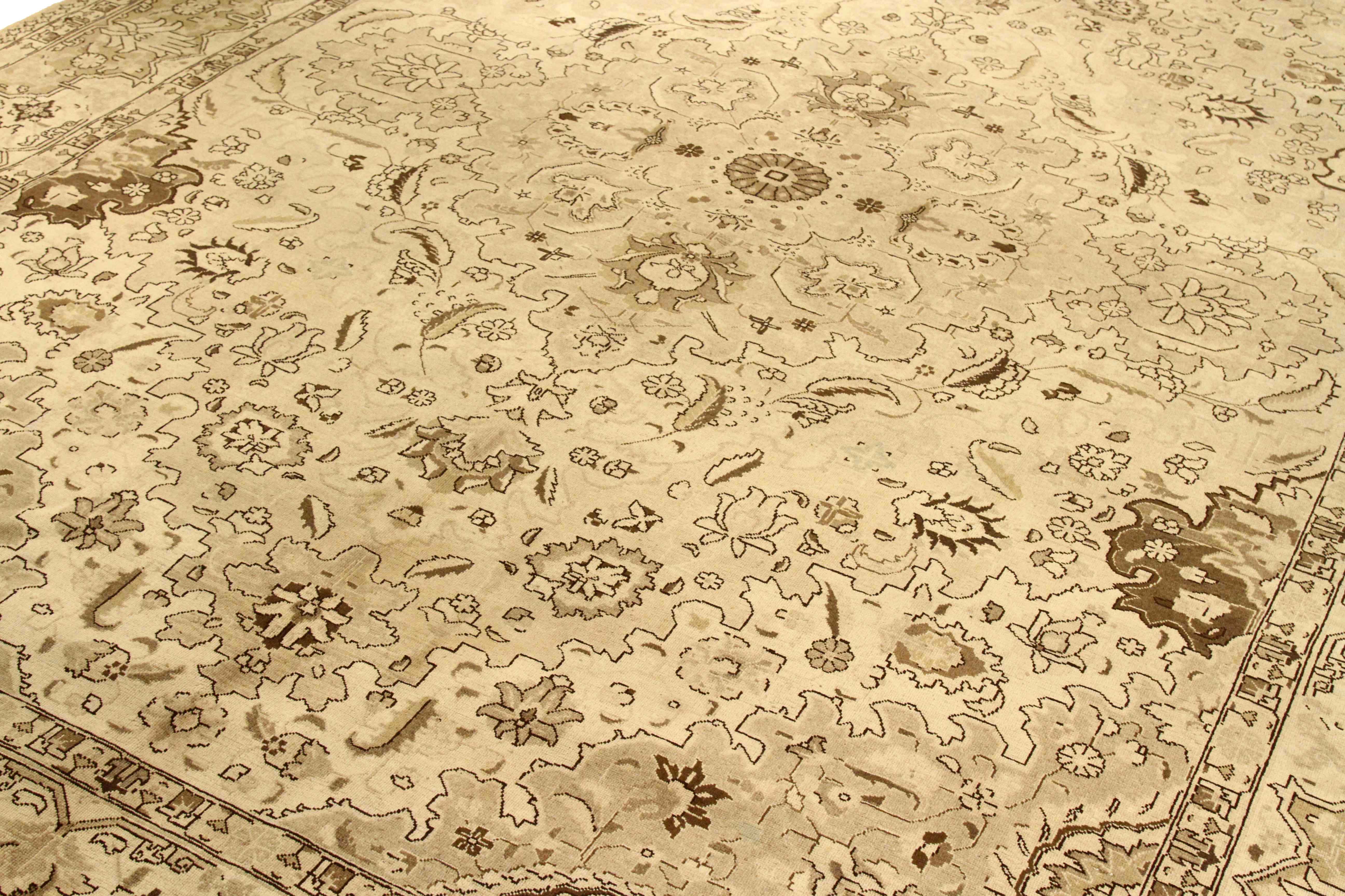 Thumbnail 5 for Antique Persian Tabriz Traditional Rug 75871